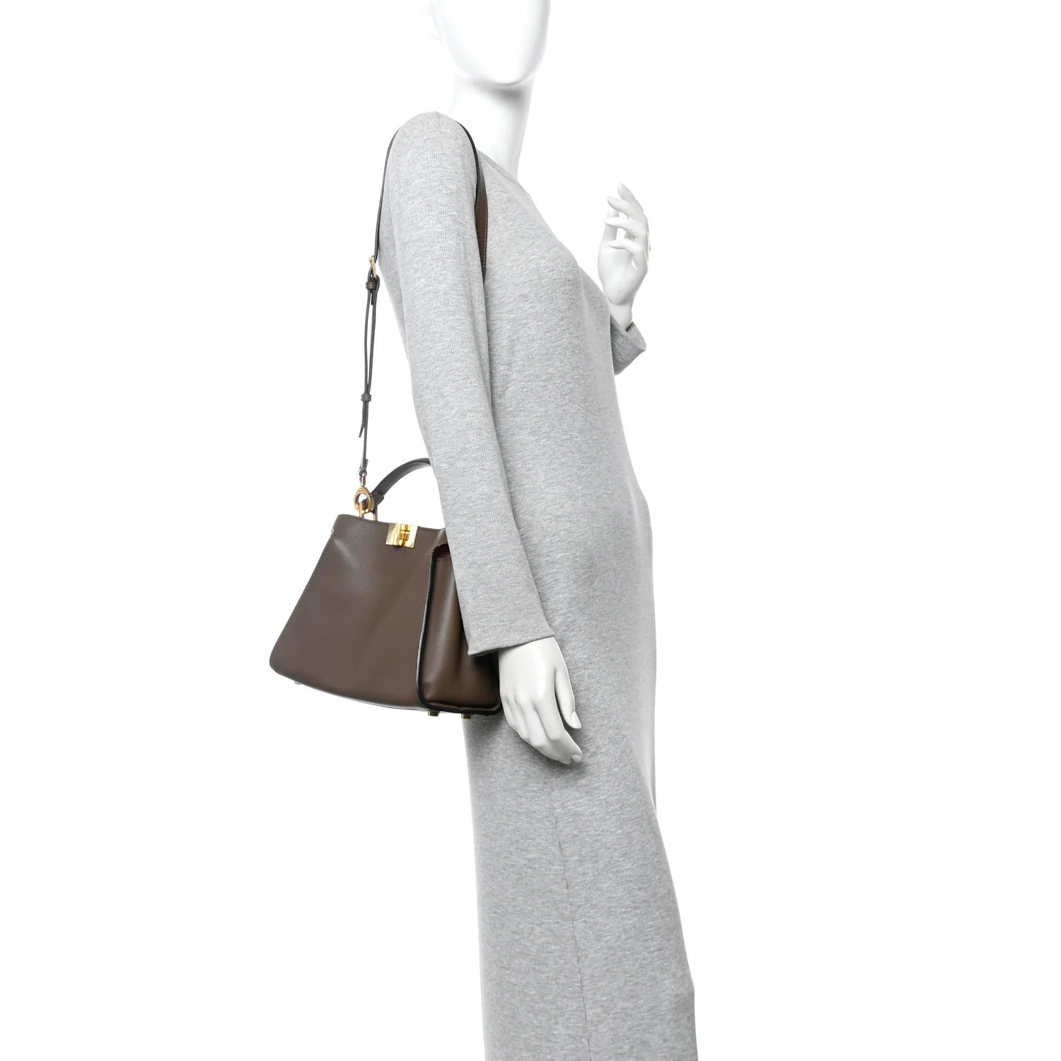 Vitello Tahiti Burro Bi-Color Medium Peekaboo Iconic Essentially Satchel Maya Camelia Confetto