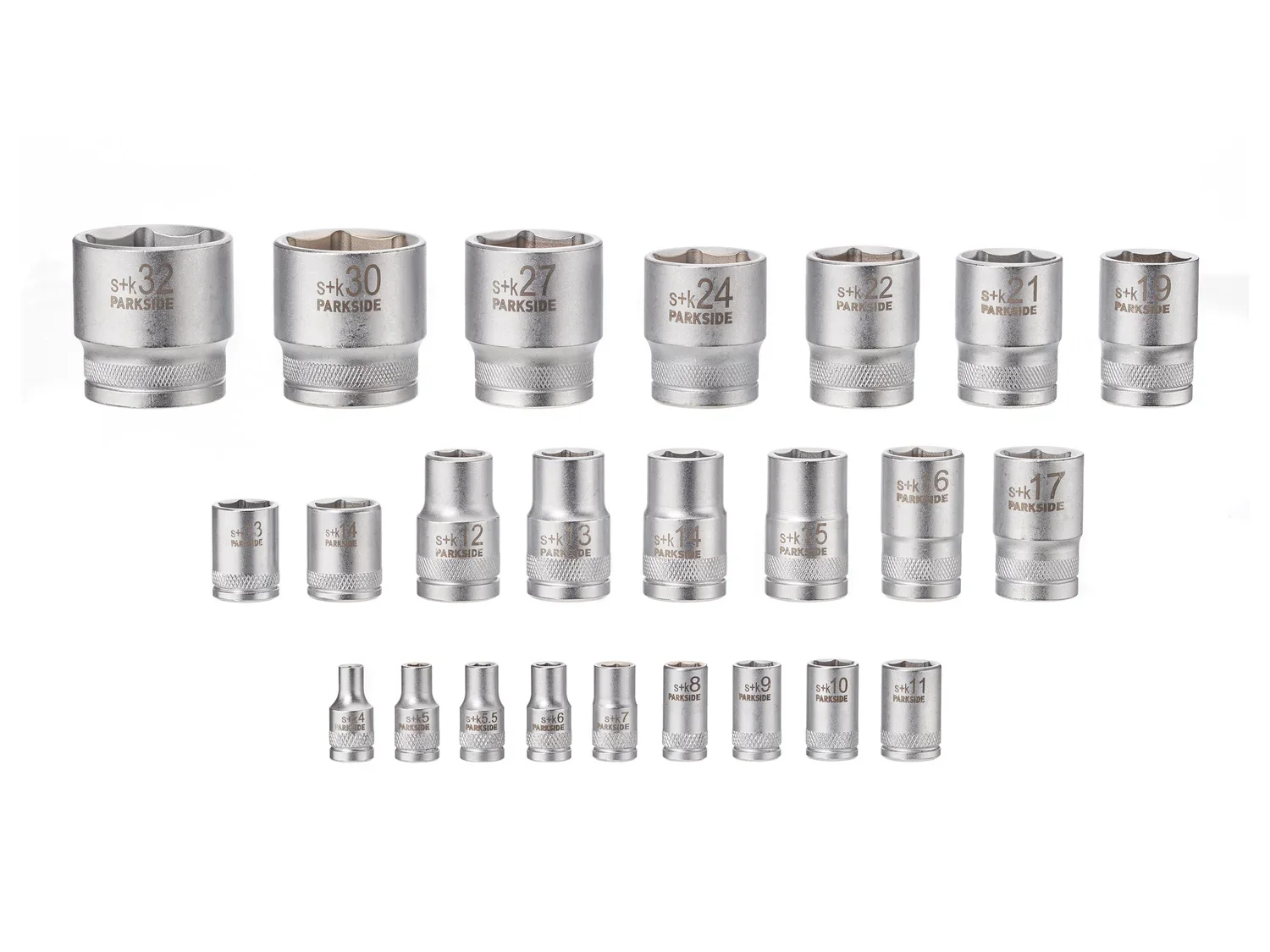 PARKSIDE Set de douilles, 24 pices
