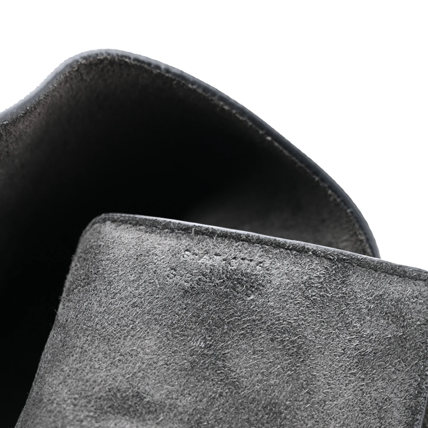 Grained Calfskin Mini Belt Bag Grey