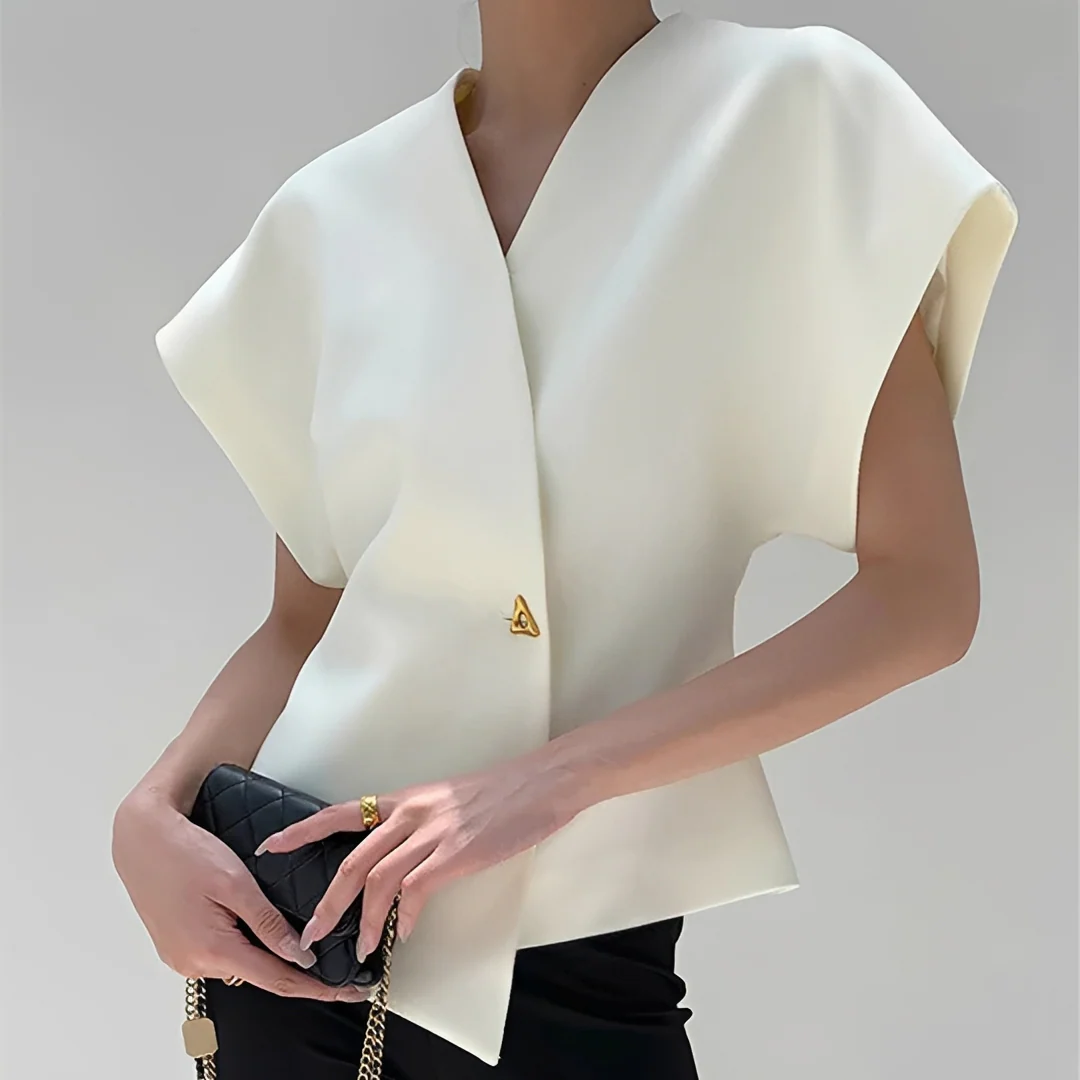 Ariella - Blouse chic à col en V