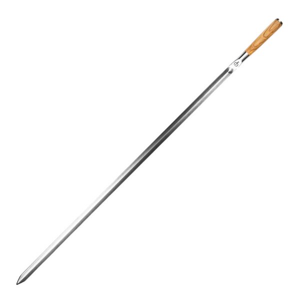 Churrasco grillspyd V-form 70 cm stål/oliventre