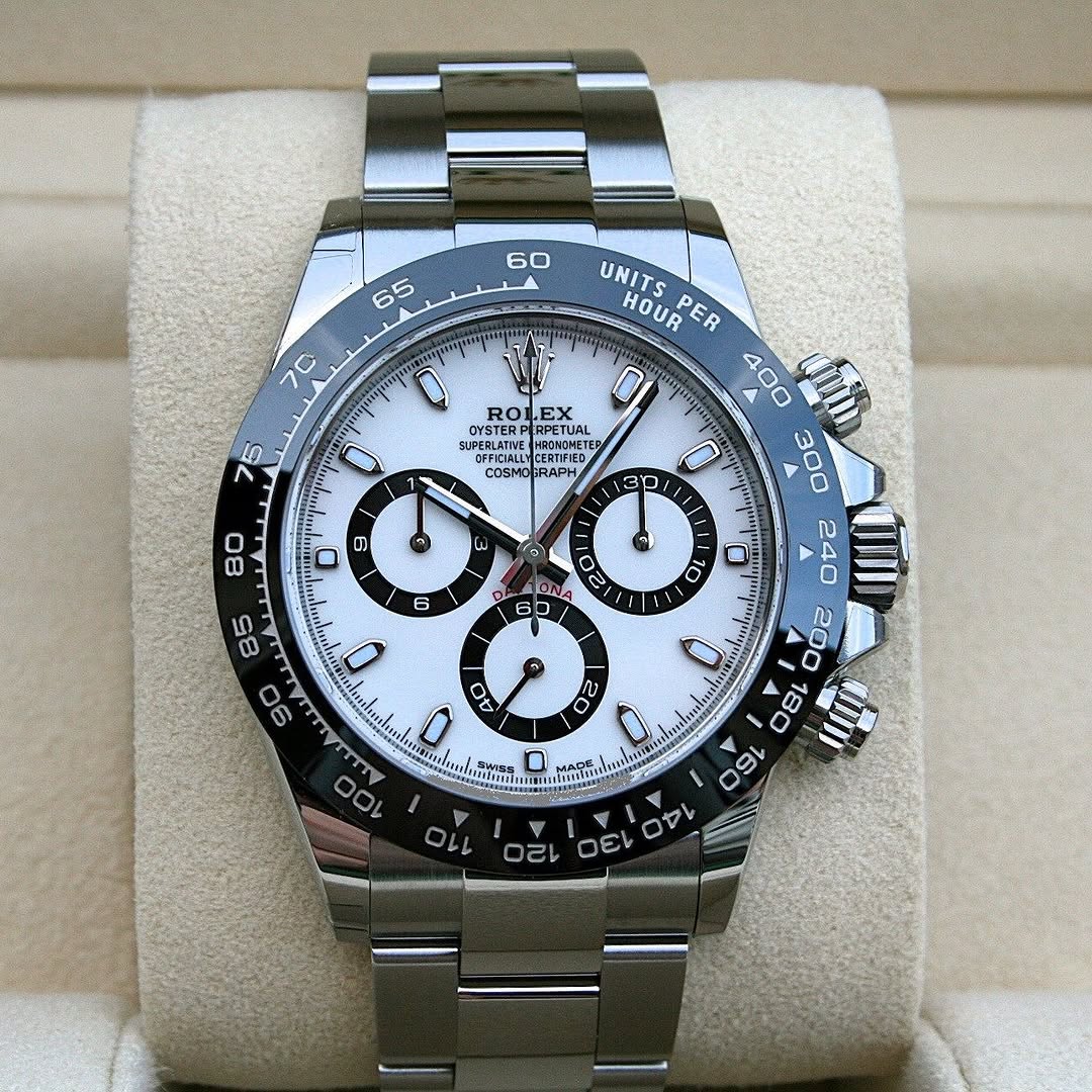[Super Clone]Rolex Daytona 40mm Stainless Steel Panda Dial  m126500ln-0001