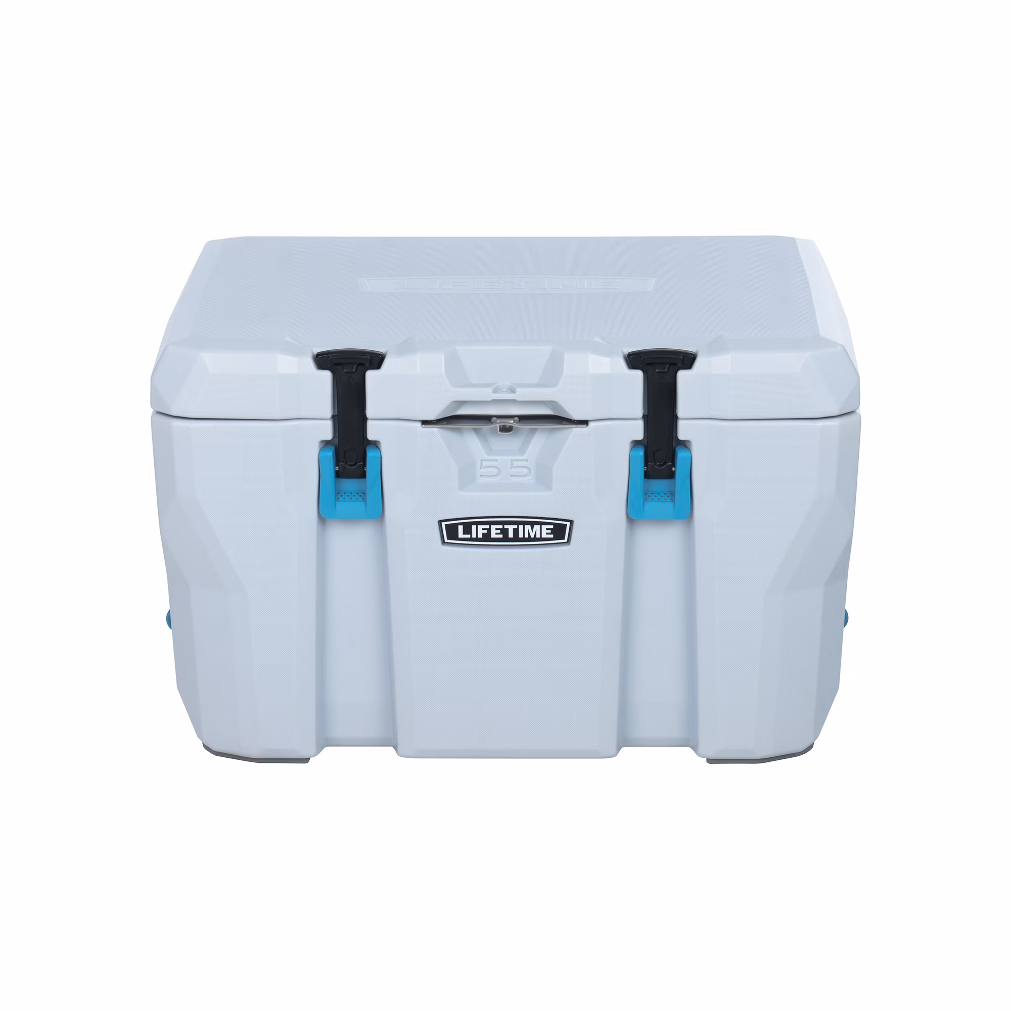 Lifetime 55 Qt Bear - Resistant Camping Cooler, Premium High Performance, Ice Retention, Hard Cooler, 60 Can Capacity, Light Gray (90949)