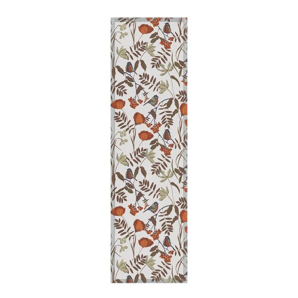 Fåglabäck bordløper 35x120 cm brun