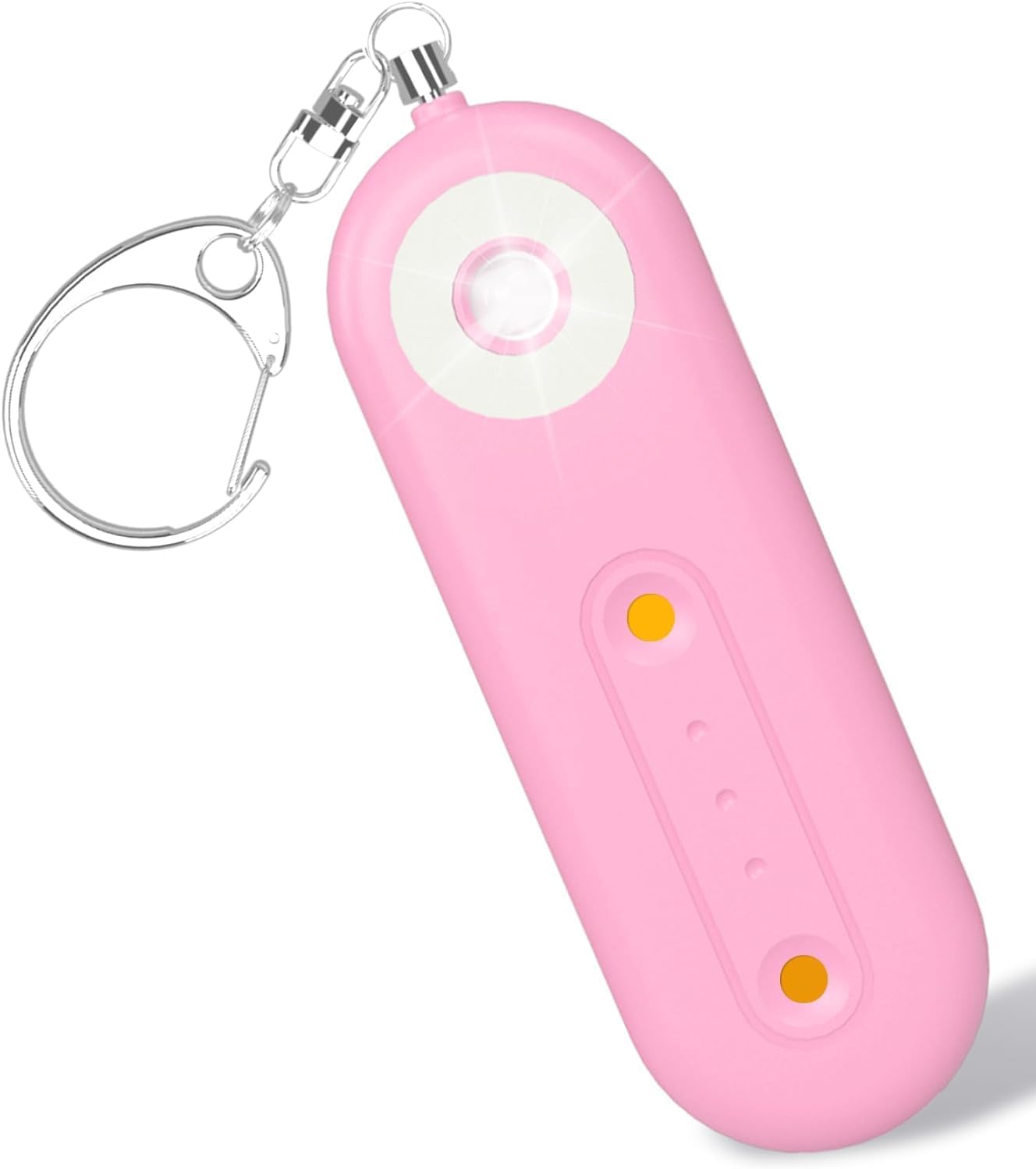 ROTOPATA Personal Safety Alarm for Women, 130dB Extra Loud Emergency Strobe & Siren Self Defense Keychain, Rechargeable Safety Keychain Set for Girls Elderly Traveling College, Pink