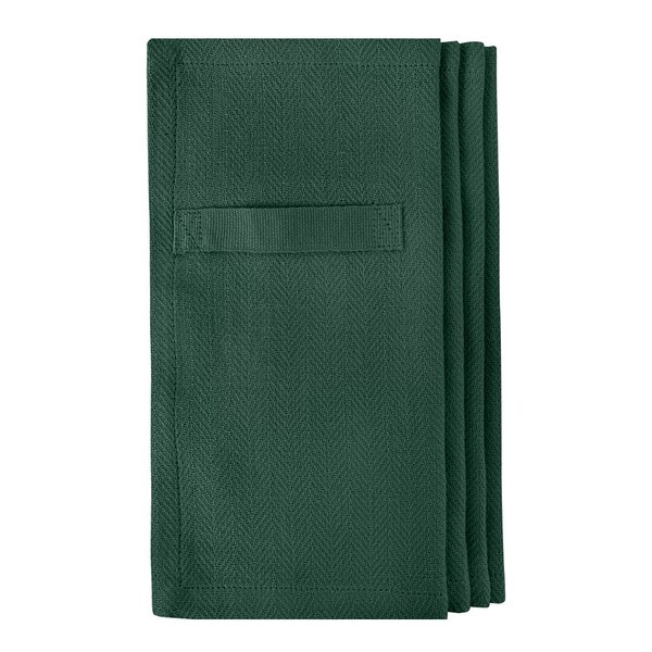 Serviett i bomull 20x20 cm 4 stk dark green