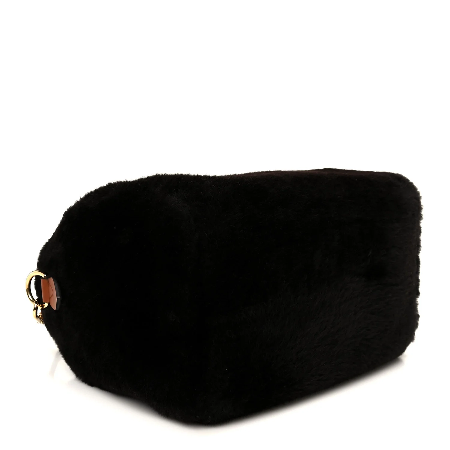 Shearling Monogram LV Ski Cozygram Speedy Bandouliere 25 Chocolate Cream