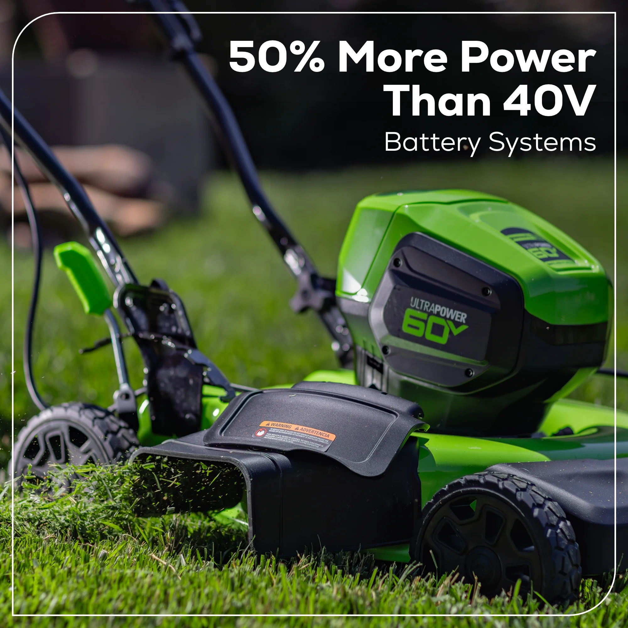 60V 19" Cordless Battery Push Lawn Mower with 5.0Ah Battery Charger 2531802 - Image 4