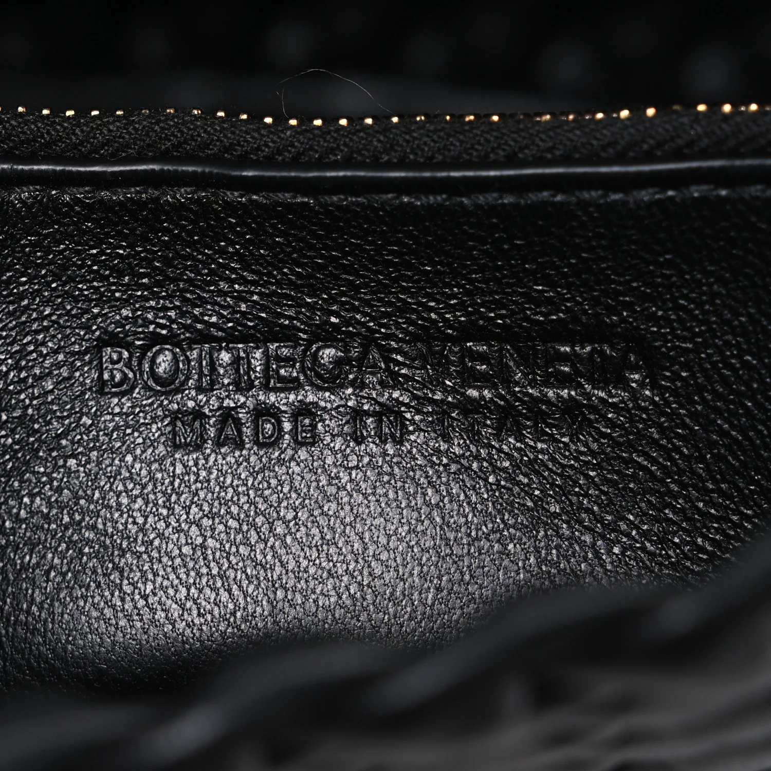 Nappa Intrecciato Small Cobble Shoulder Bag Black