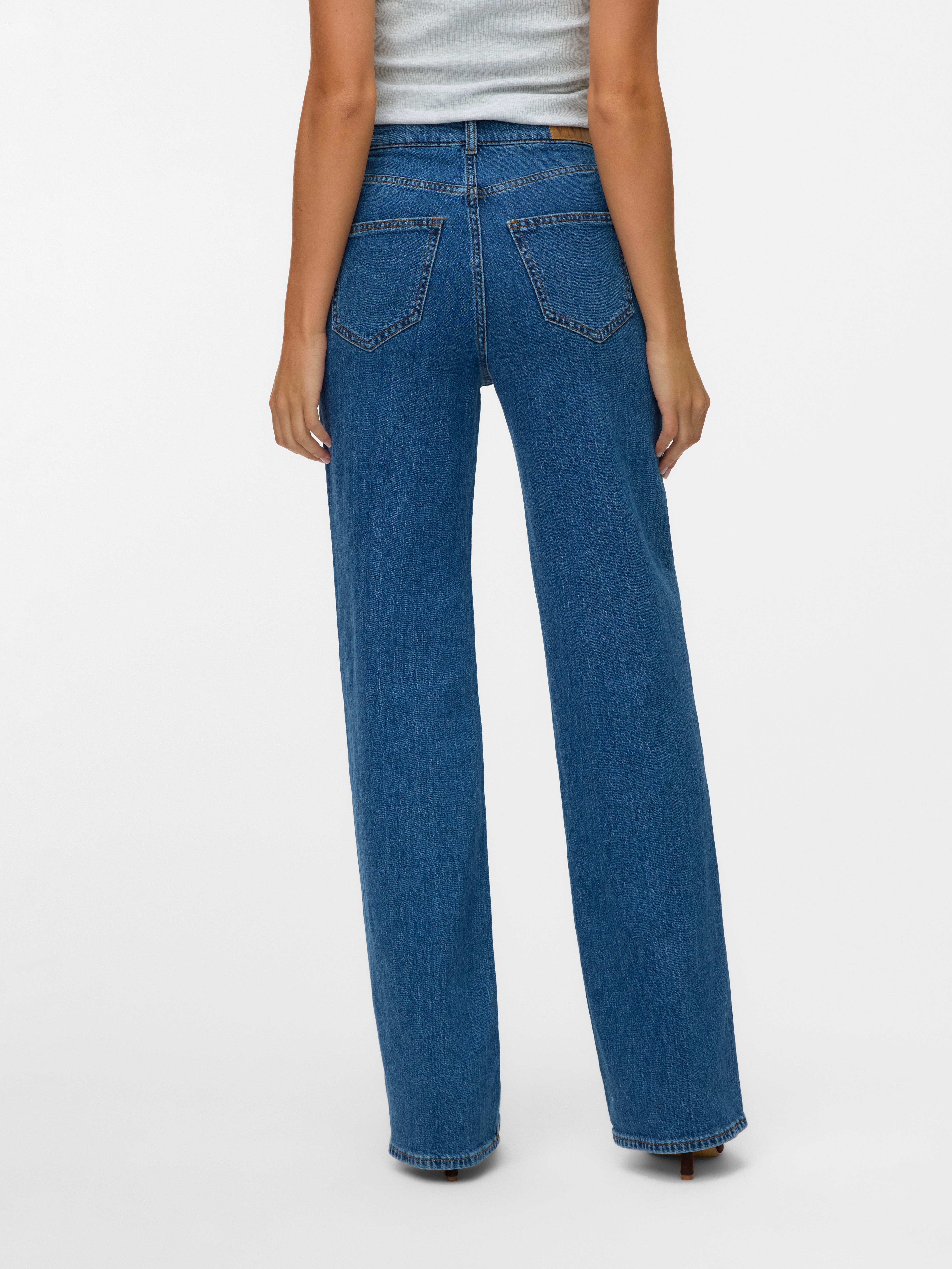 VERO MODA® VMTESSA High rise Wide Fit - Cropped Jeans