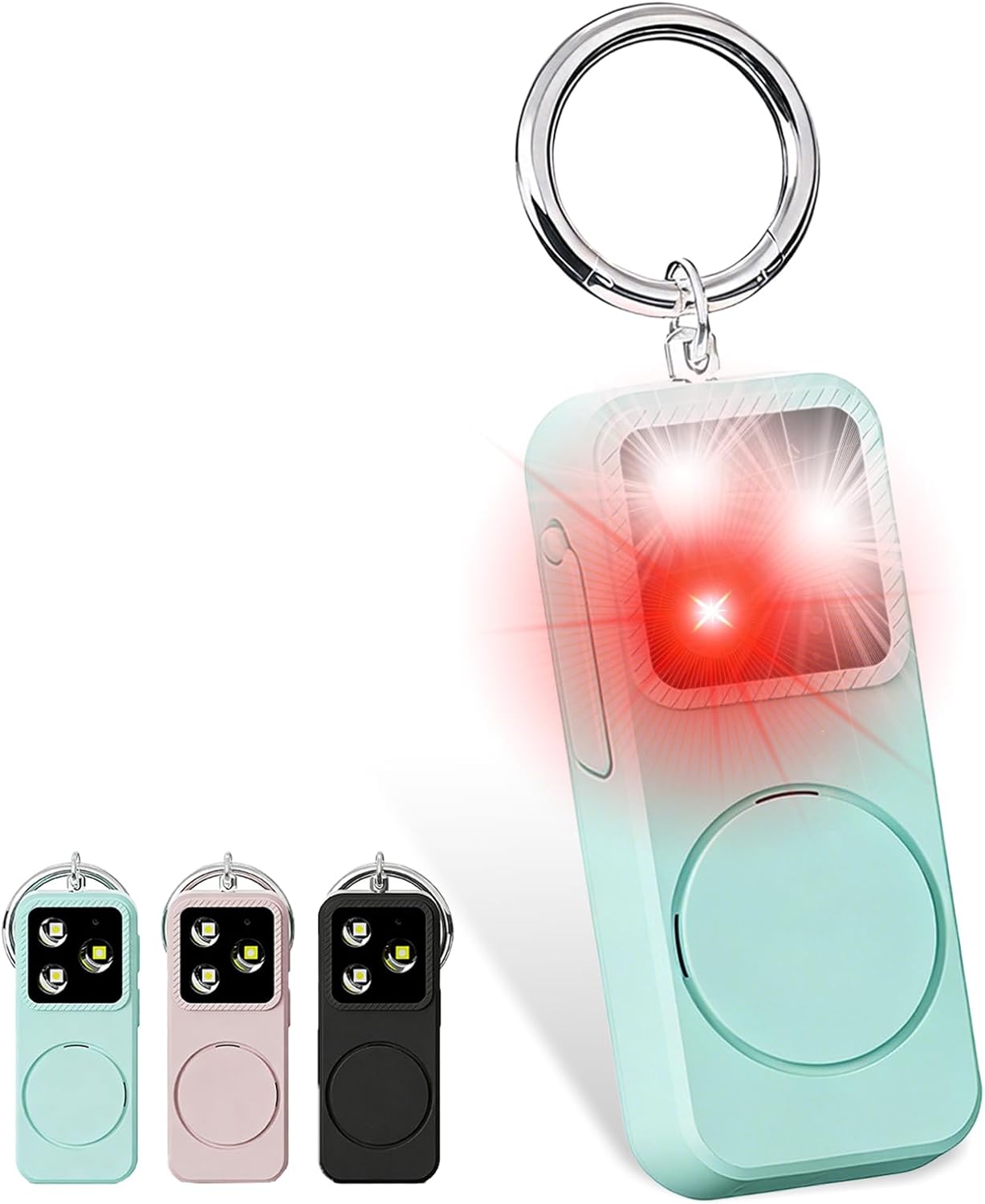 Personal Safety Alarm for Women, Rechargeable 150dB Keychain Alarm with Strobe Light and Pull Pin, Emergency Alarm for College Students, Travel, Walking, Campus Safety and Gift Giving