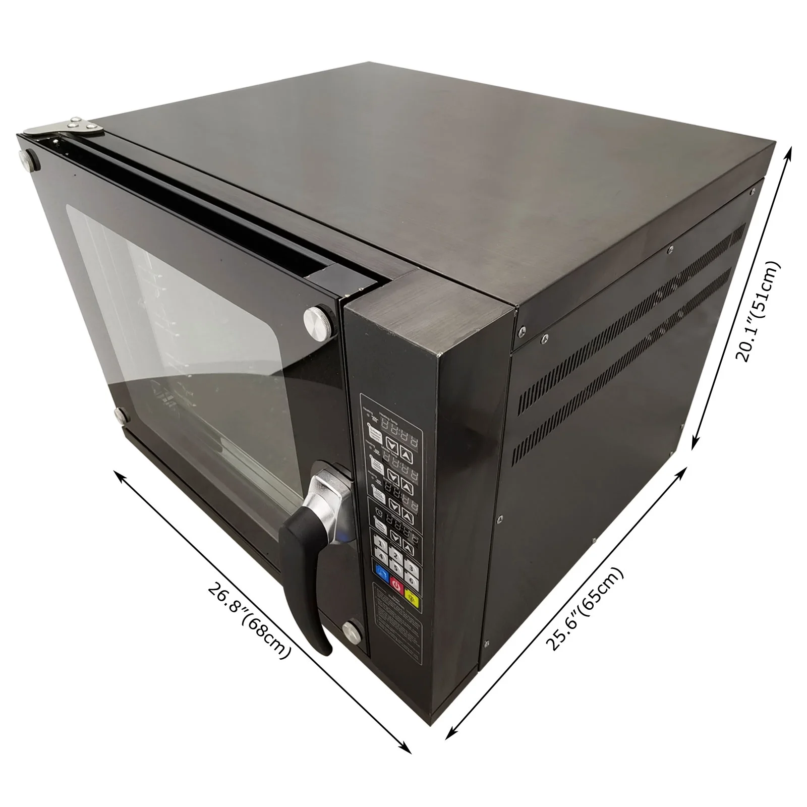 60 L Commercial Countertop Convection Spray Oven 4 Racks Hot Air Circulation Electric Oven 220V