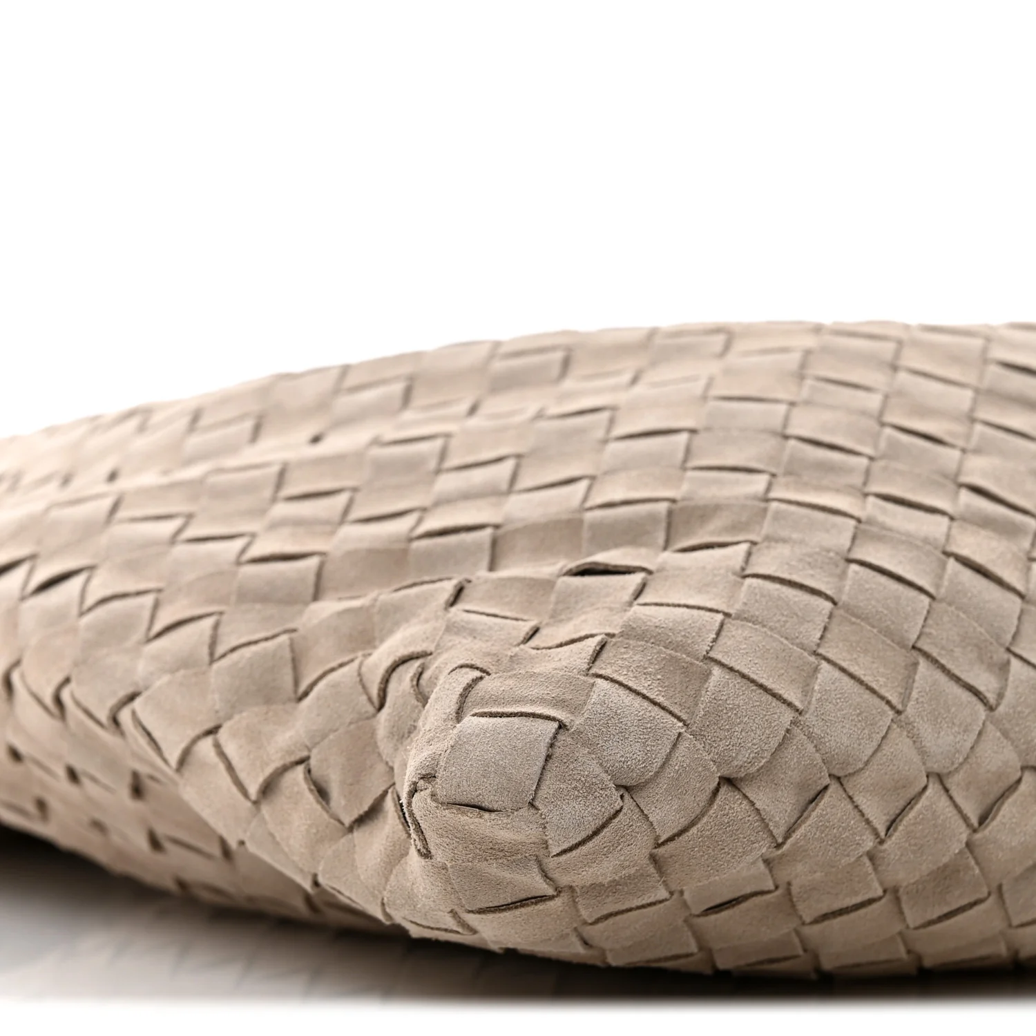 Suede Intrecciato Large Hop Mastice
