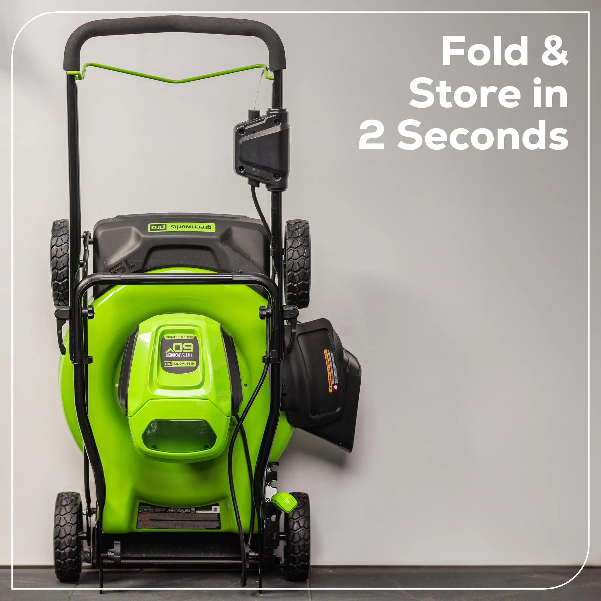 60V 19" Cordless Battery Push Lawn Mower with 5.0Ah Battery Charger 2531802 - Image 9