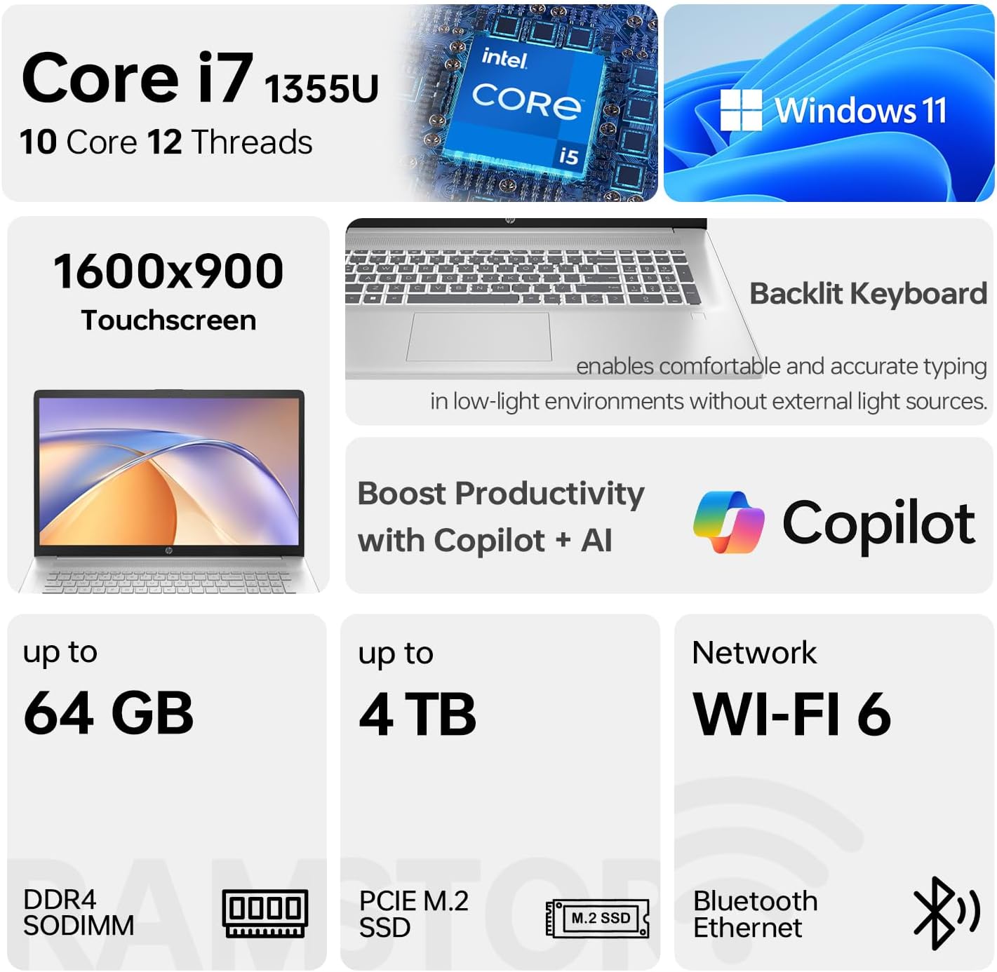 HP 17 Laptop  17.3
