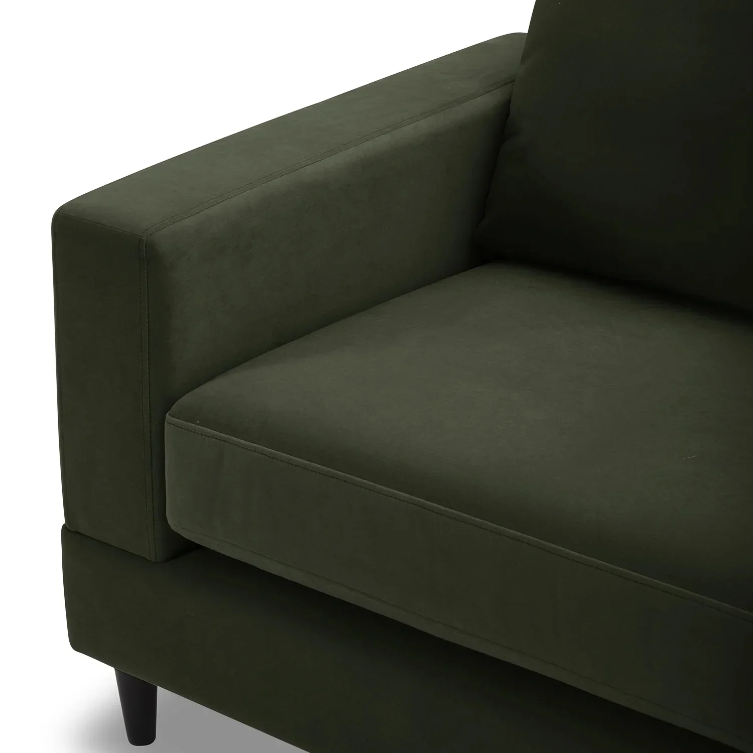 Better Homes & Gardens Springwood Wood Frame 83.46 Couch, Beige Velvet