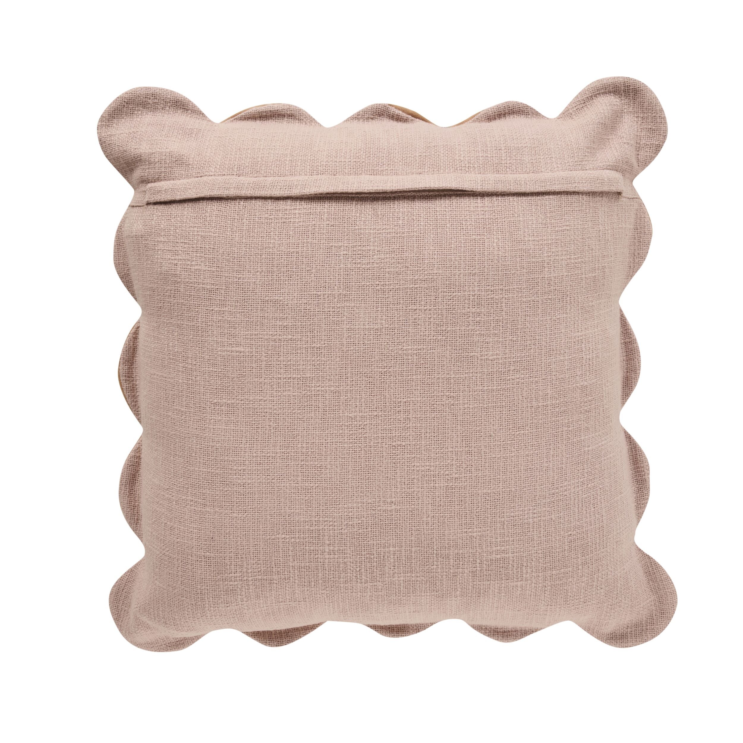 Emmie Scalloped Cushion Rose Clay 50x50cm