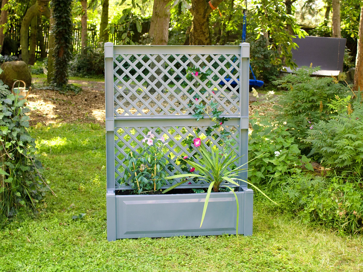 KHW Bac  plantes avec treillis central, l 100 x H 140 x P 43 cm, 110 L