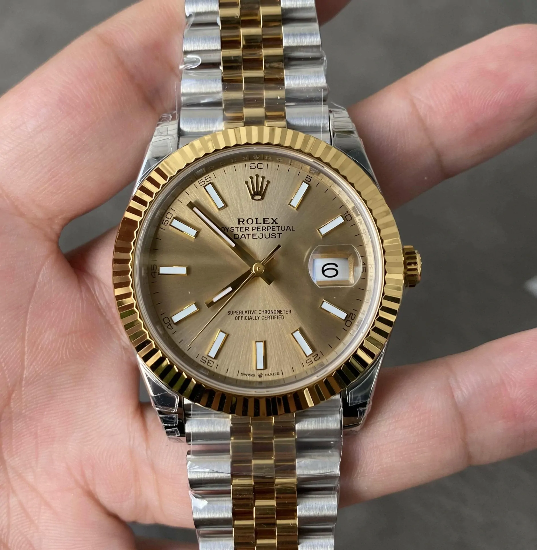 Rolex Datejust M126333-0010 41MM VS Factory Gold Dial