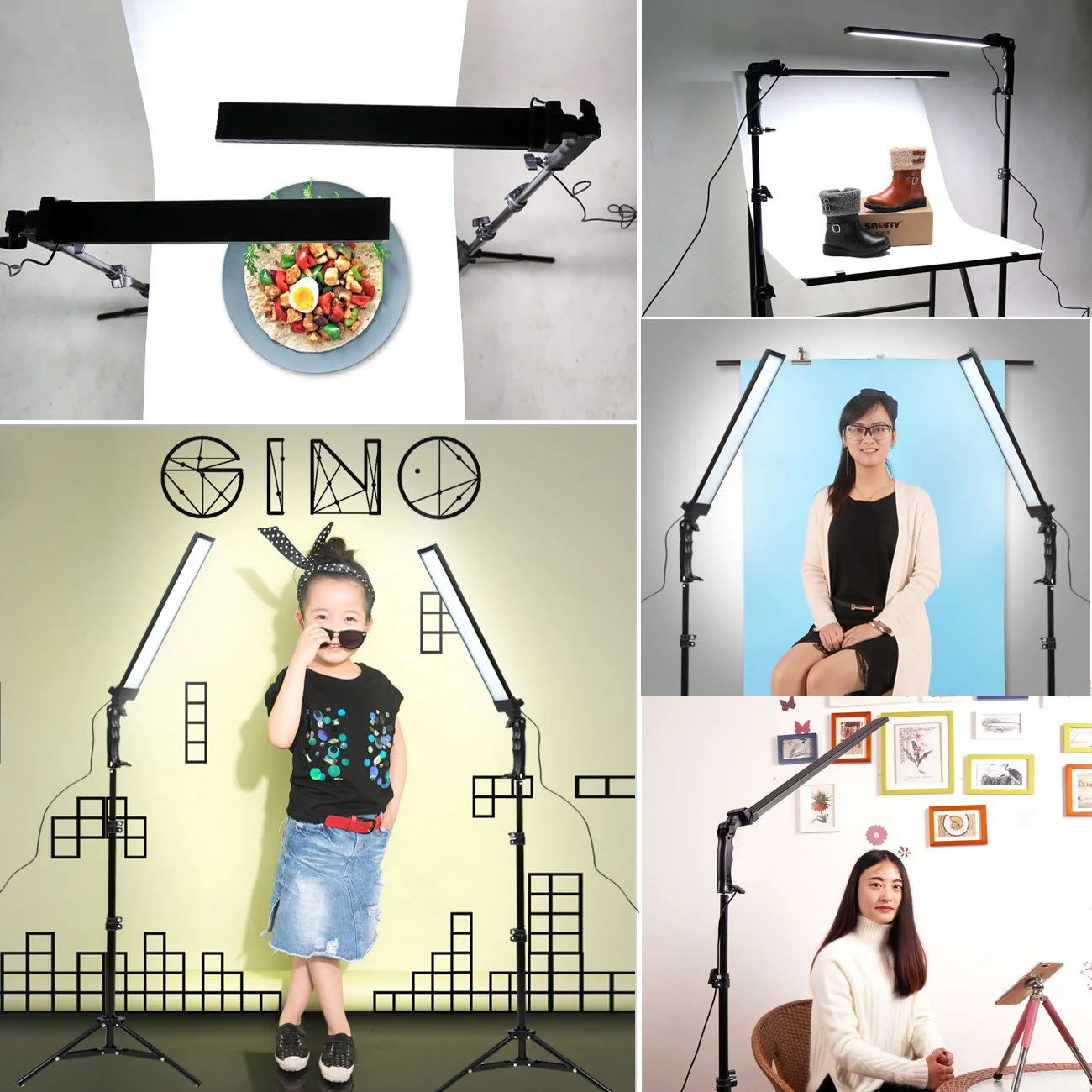 GSKAIWEN 180 LED Light Photography Studio LED Lighting Kit