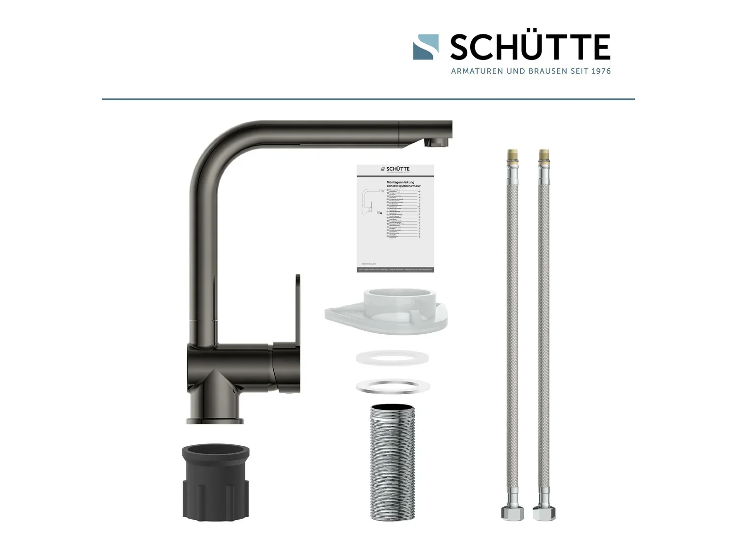 Schtte Mitigeur robinet de cuisine RIO, avec bec rtractable