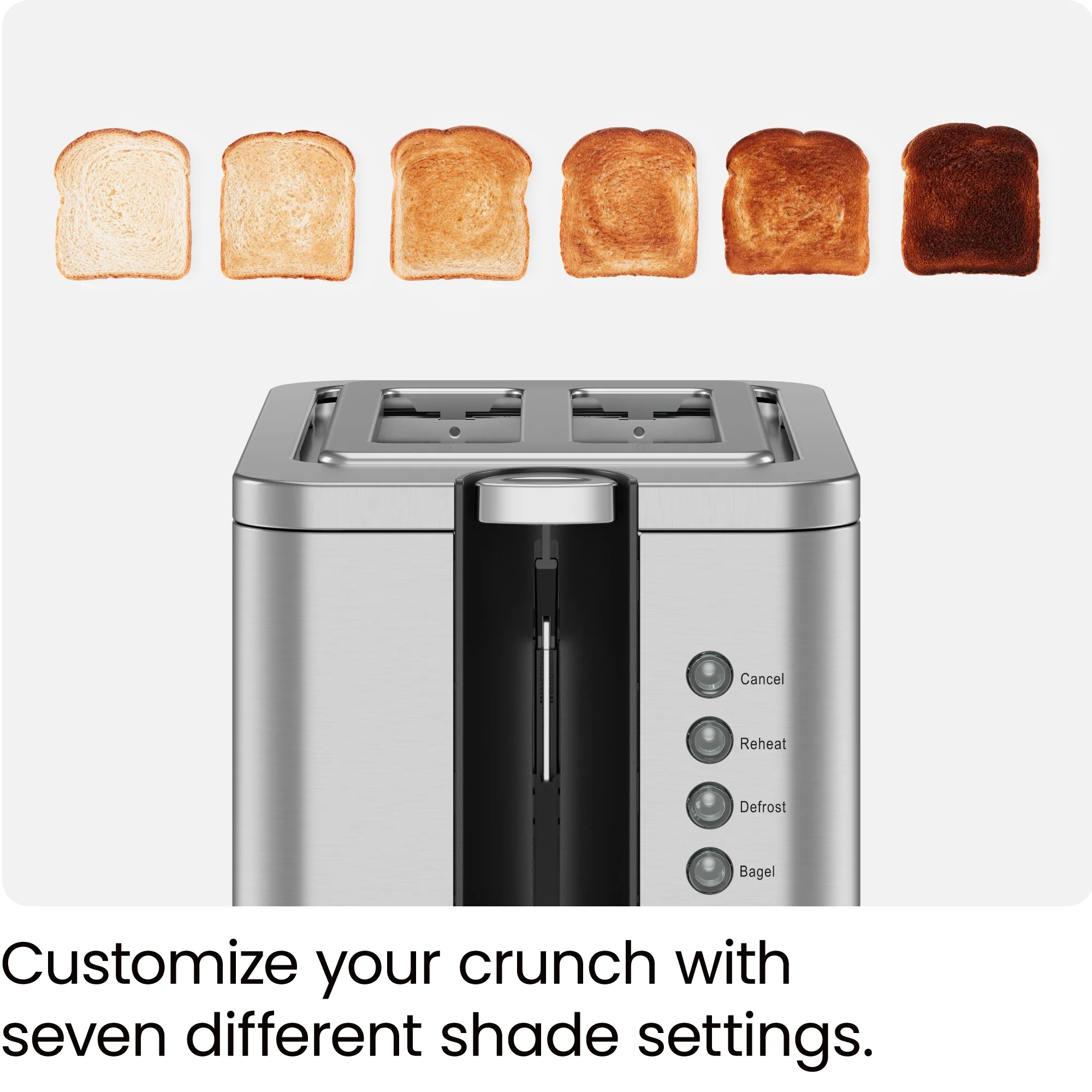 2-Slice Pop-Up Stainless-Steel Toaster