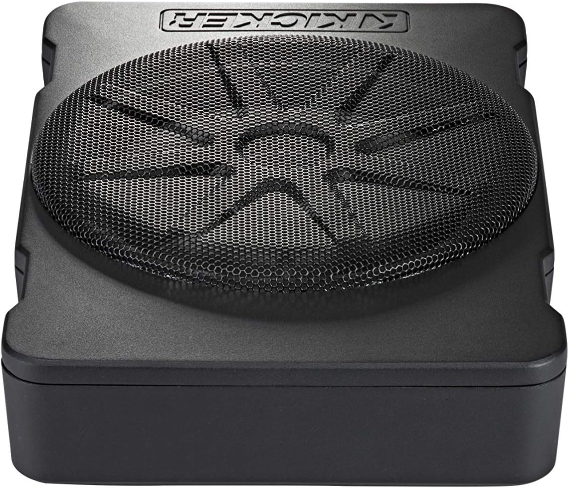KICKER 46HS10 Hideaway Compact Powered Subwoofer  10-Inch