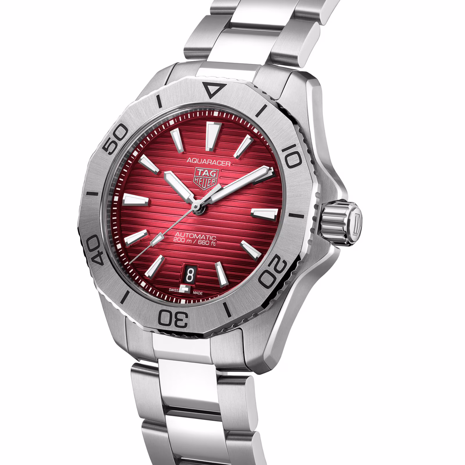 【Super Clone】TAG Heuer Aquaracer Professional 200 40mm Mens Watch Red WBP2114.BA0627