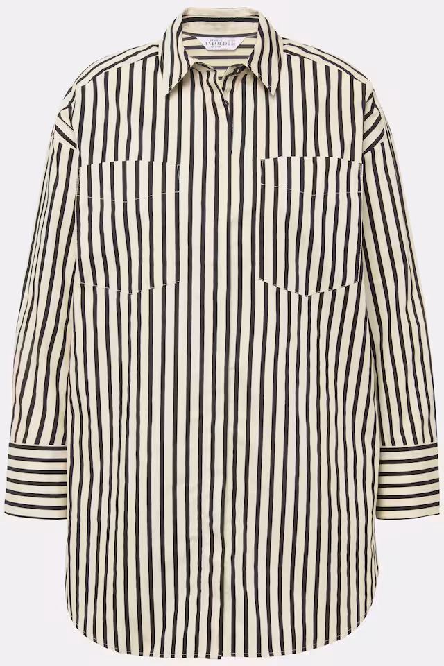 Striped Button-Down Blouse