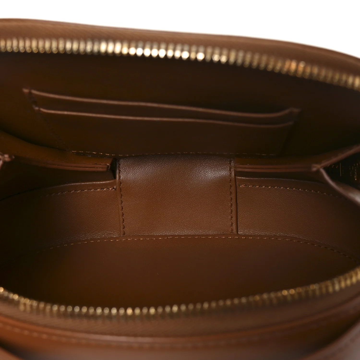 Calfskin CD Signature Oval Crossbody Camera Bag Brown