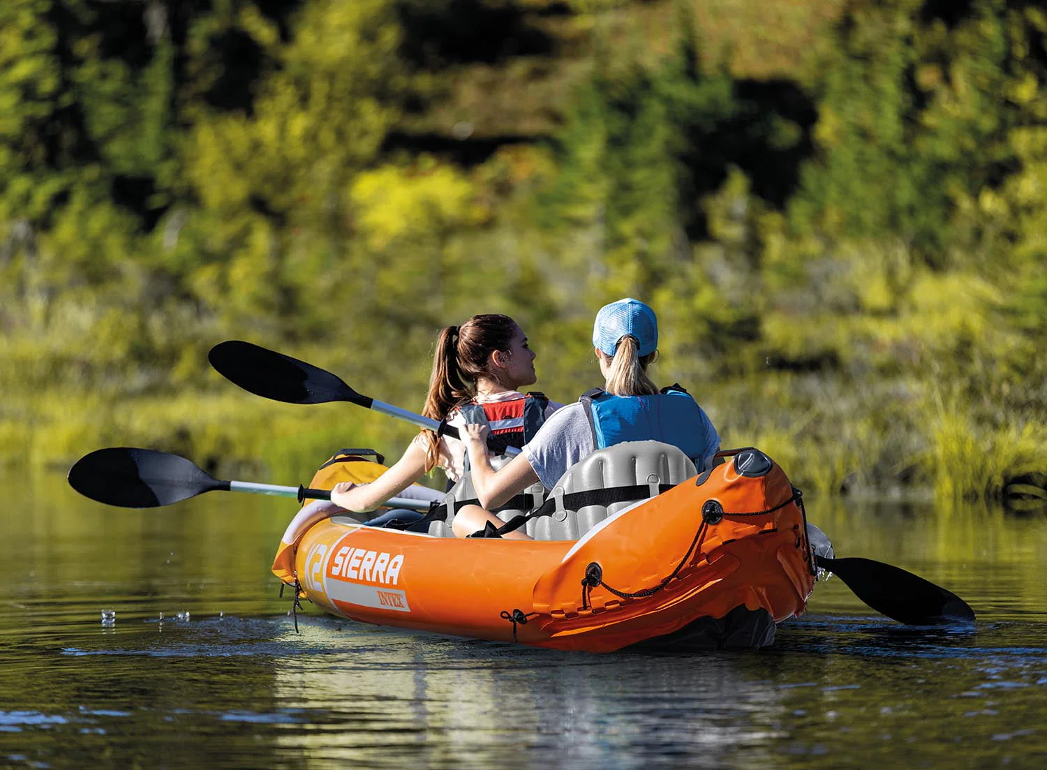 Sierra K2 Inflatable Kayak with Oars and Hand Pump - Image 3