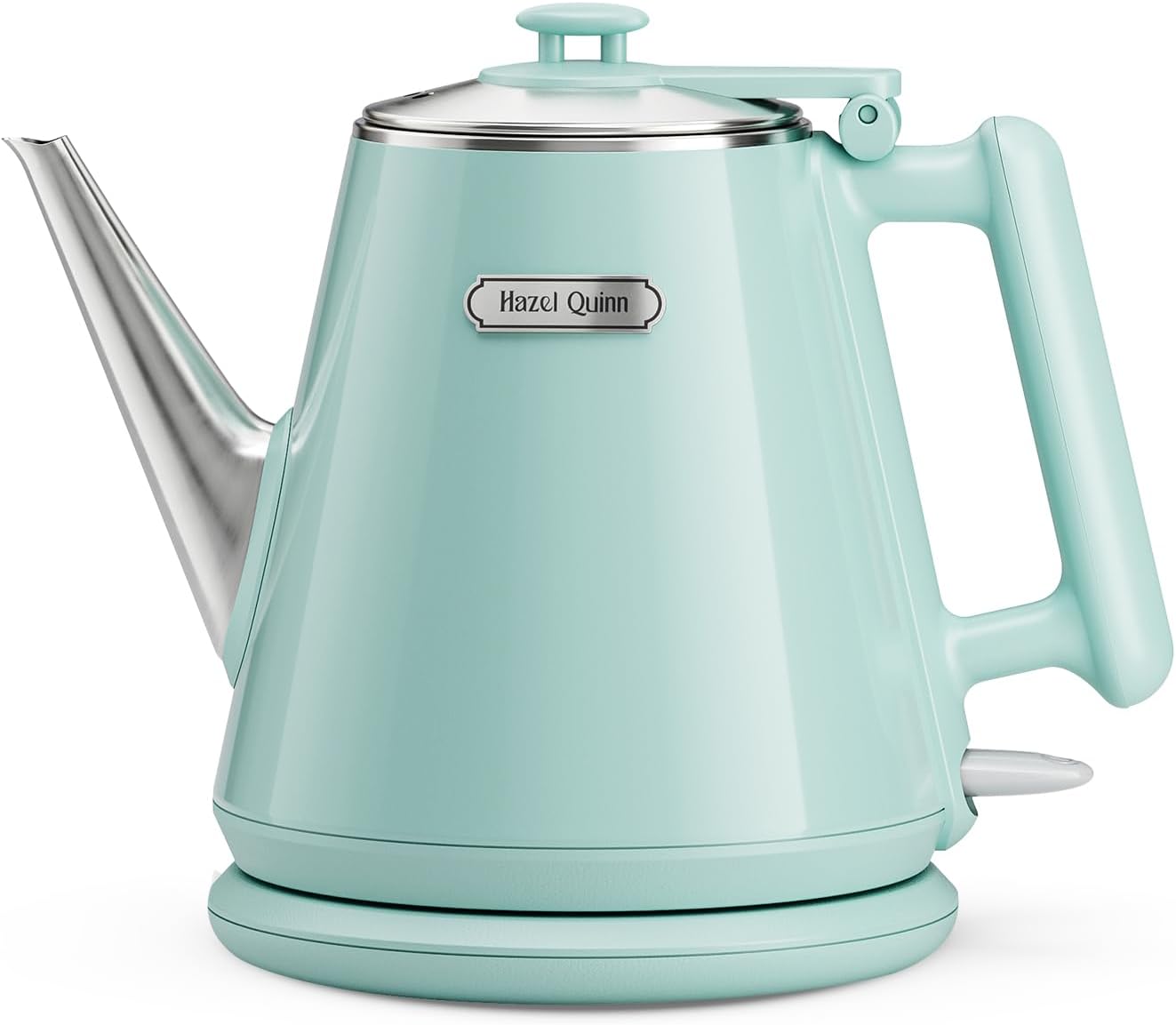 Hazel Quinn Electric Kettle, 1L/34oz Small Tea Kettle - Jet Black