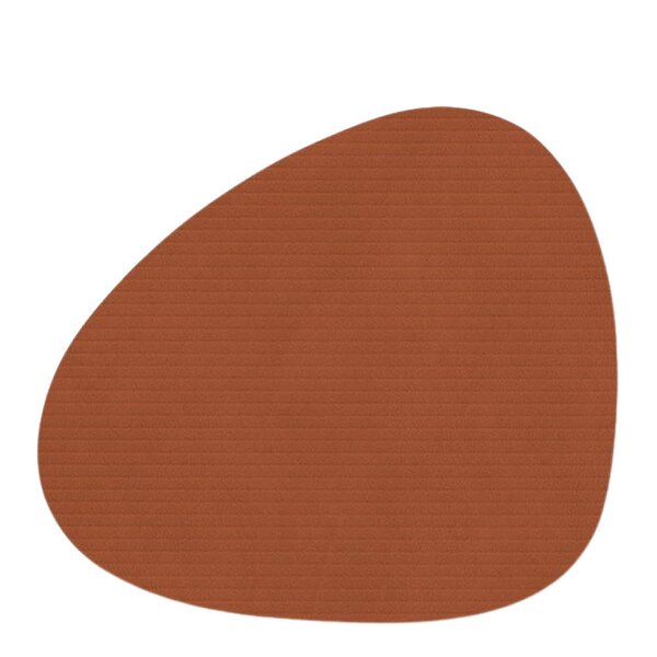 Curve Corduroy glassbrikke 11x13 cm Rust