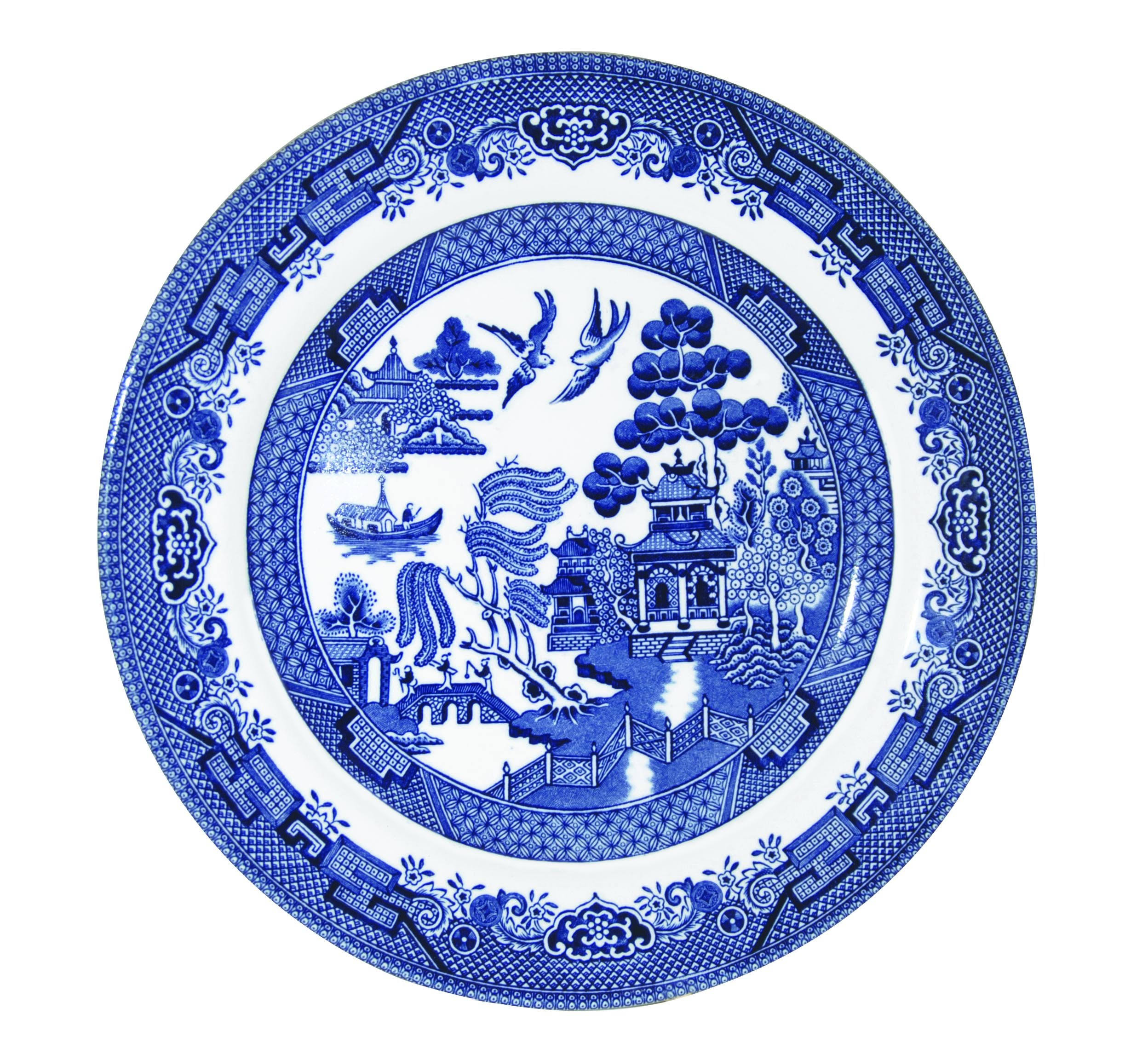 Churchill Blue Willow Fine China Earthenware Salad Plate 8