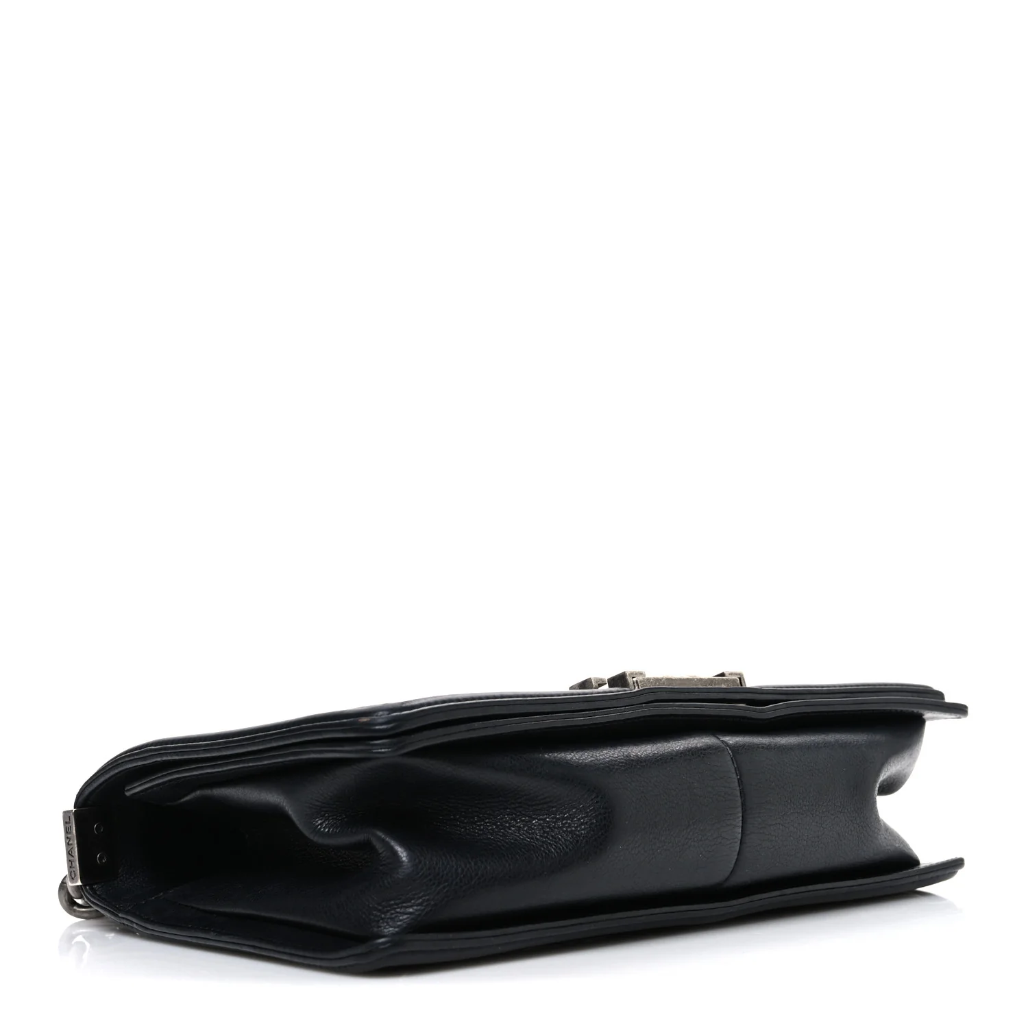 Lambskin Quilted Medium Boy Flap Black