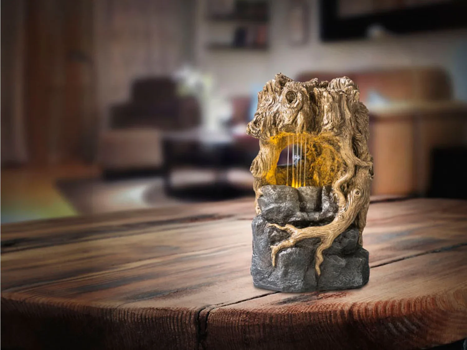 LIVARNO home Fontaine dintrieur avec clairage LED