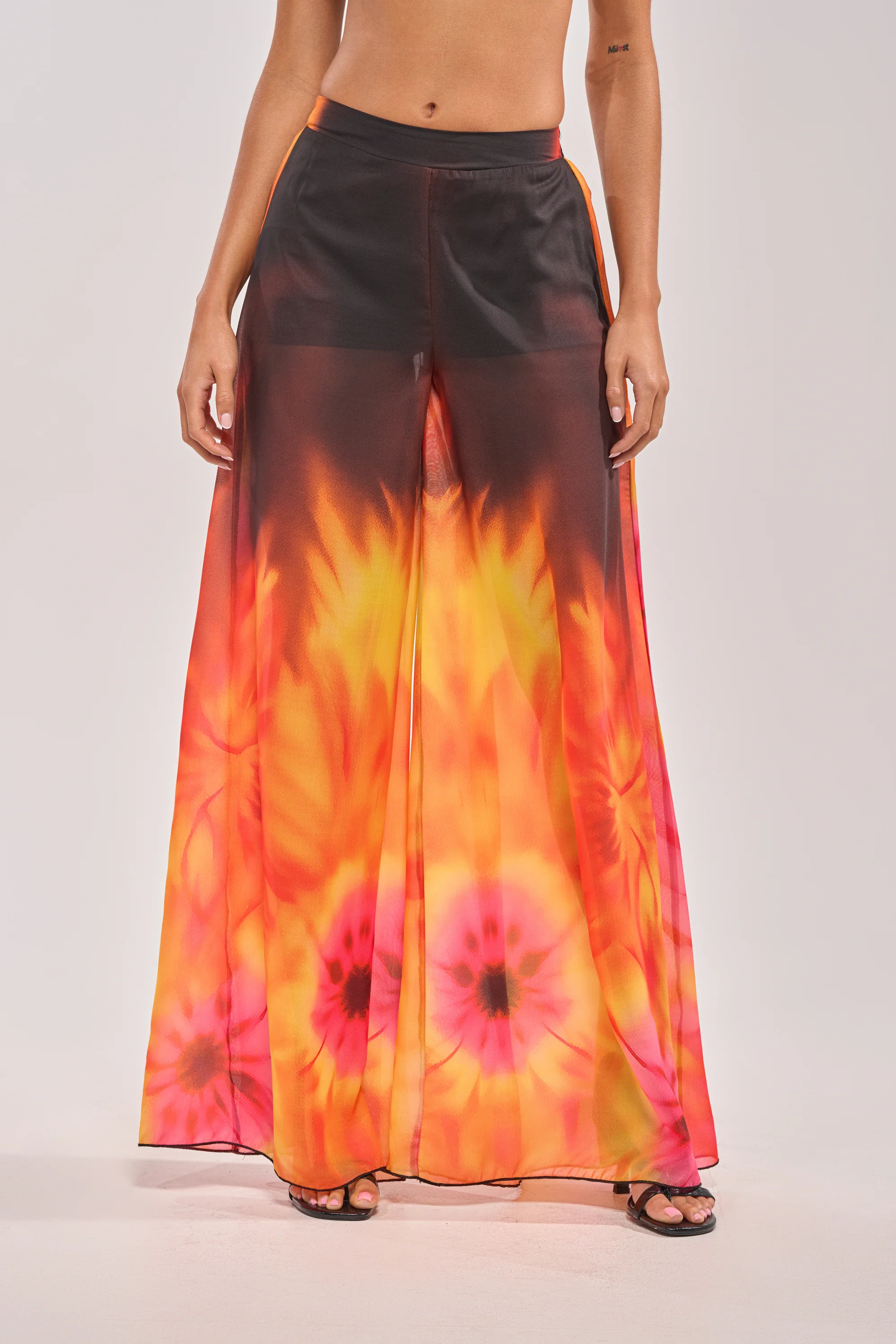 GIRL ON FIRE CHIFFON PALAZZO PANT - Akira Store