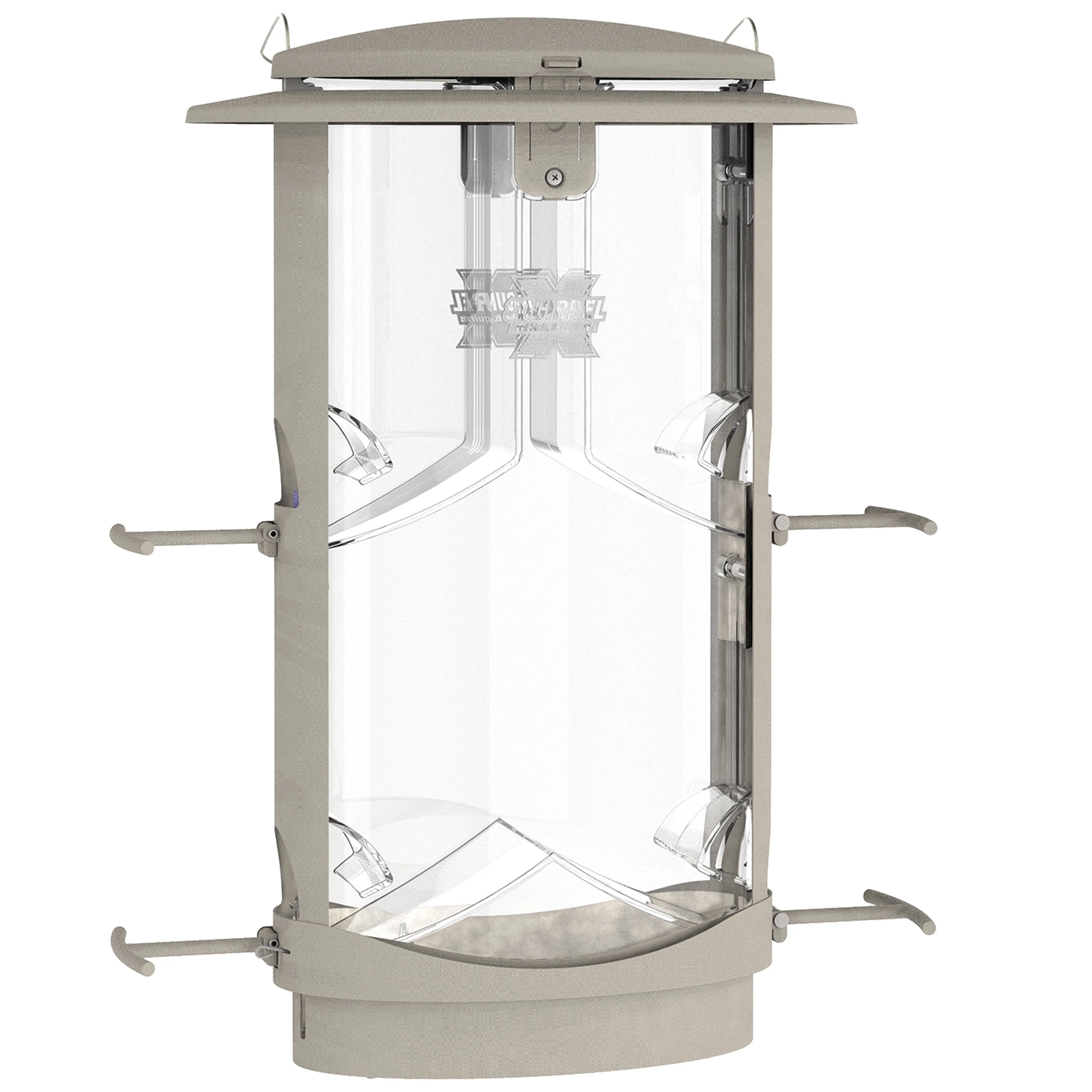 Squirrel - X, X1 Squirrel Resistant Wild Bird Feeder, 4.2 lb Seed Capacity, Satin Nickel Finish