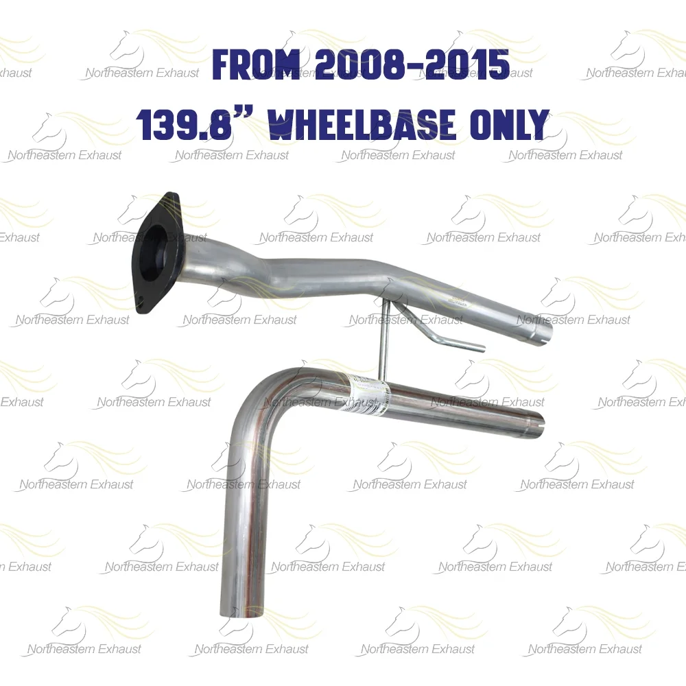 Stainless Steel Exhaust Muffler Assembly Fits 2007 2015 Nissan Titan 5 6L 139 8'' W B Direct Fit Image 4