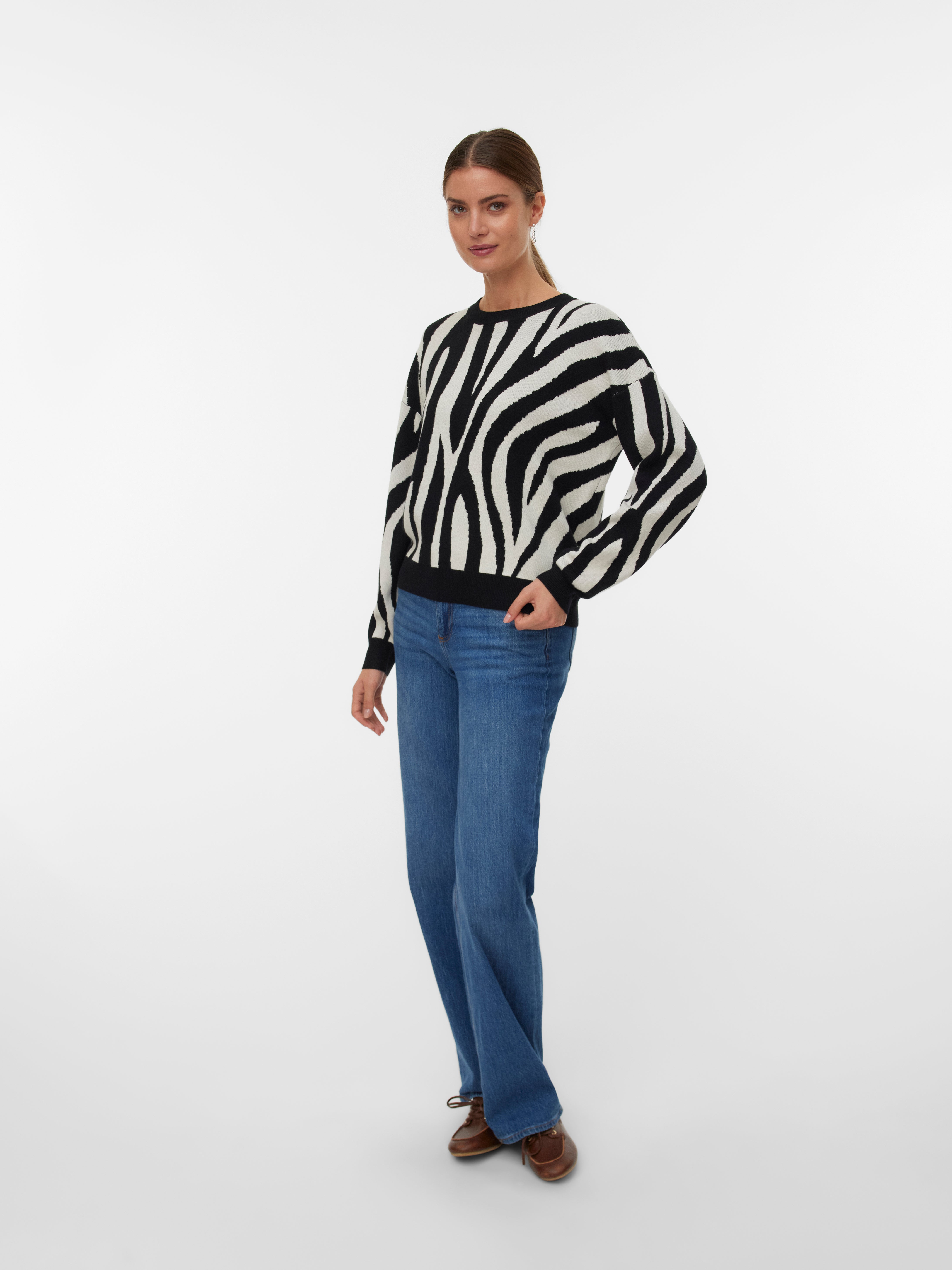 VERO MODA® VMSILJEANIMAL Knitted pullover