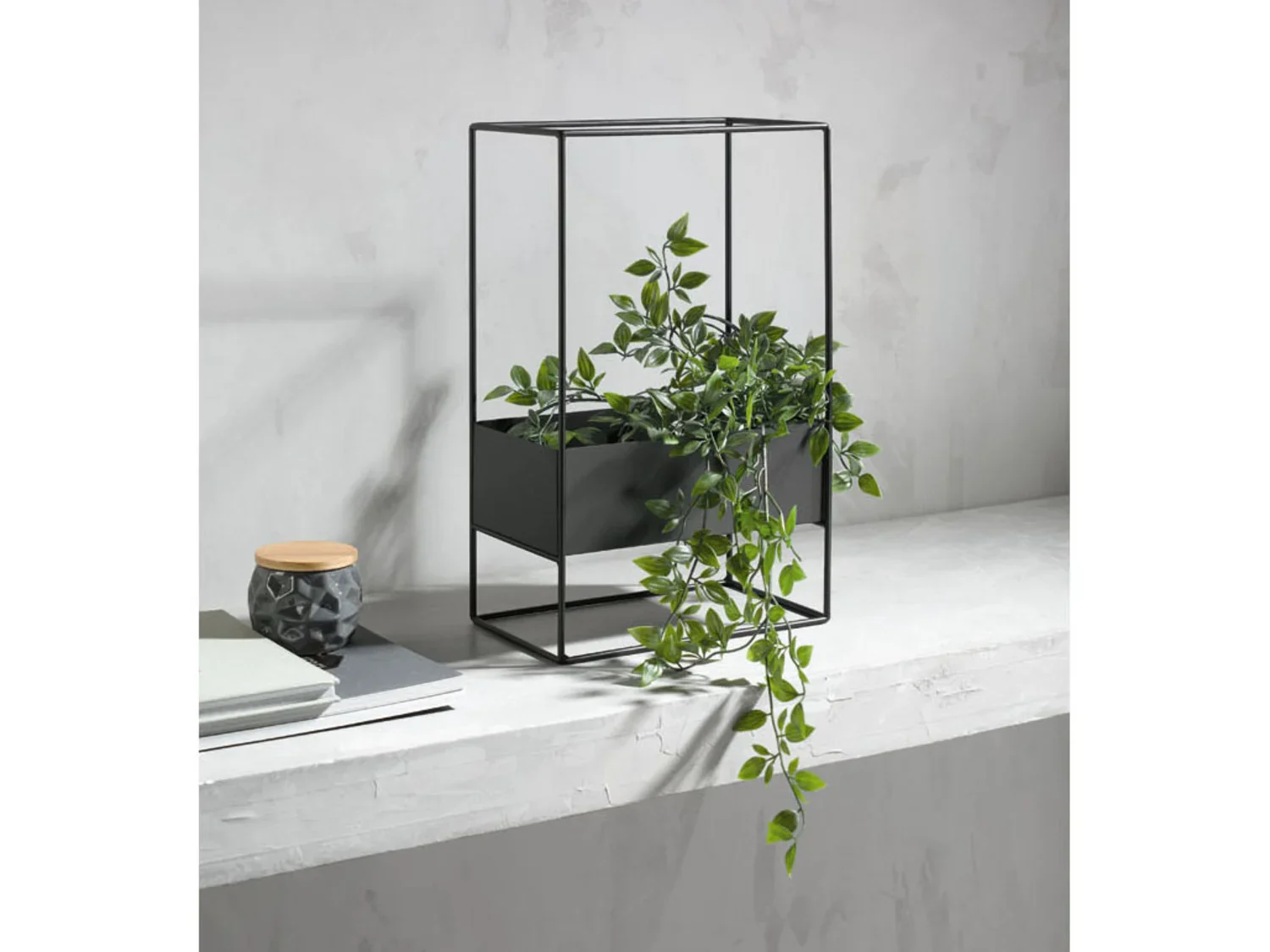 LIVARNO home Pot de fleurs avec cadre mtallique