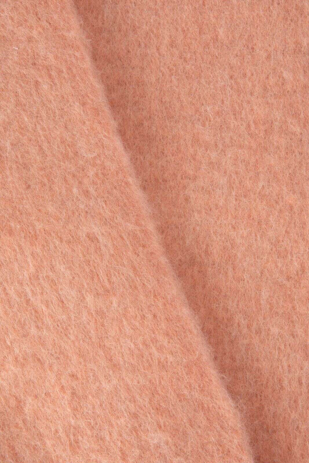 Oranje sjaal met franjes