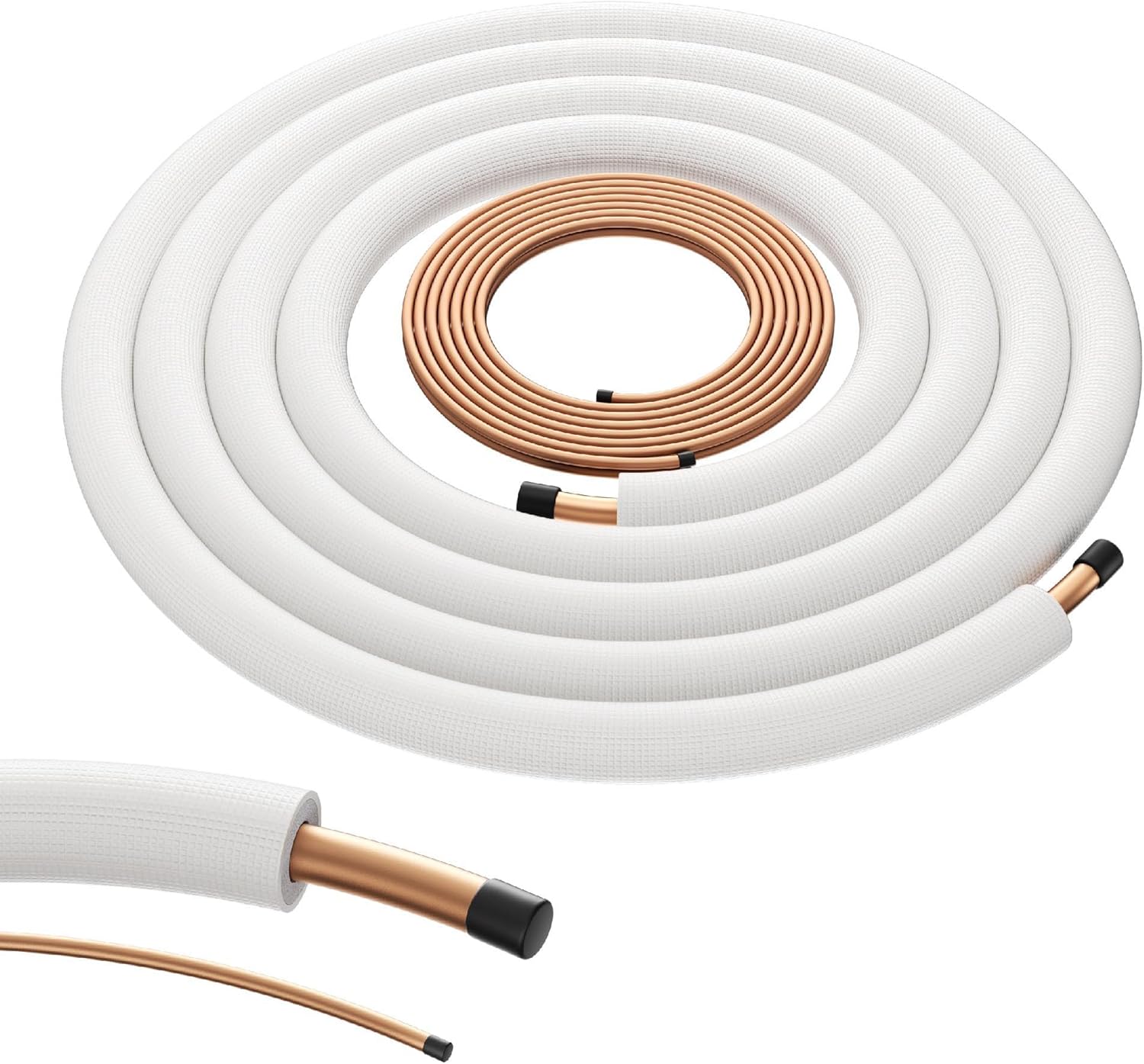 Della 50 Ft Length Central Air Conditioner Line Set, 3/8