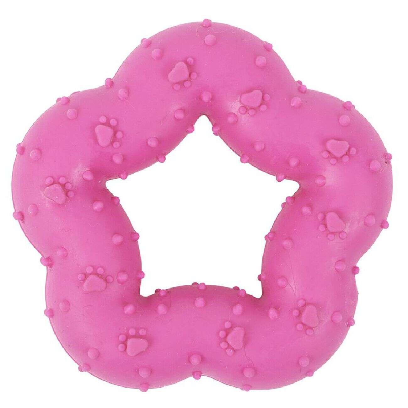 Jouet pour chien forme Étoile en caoutchouc Ø7 cm