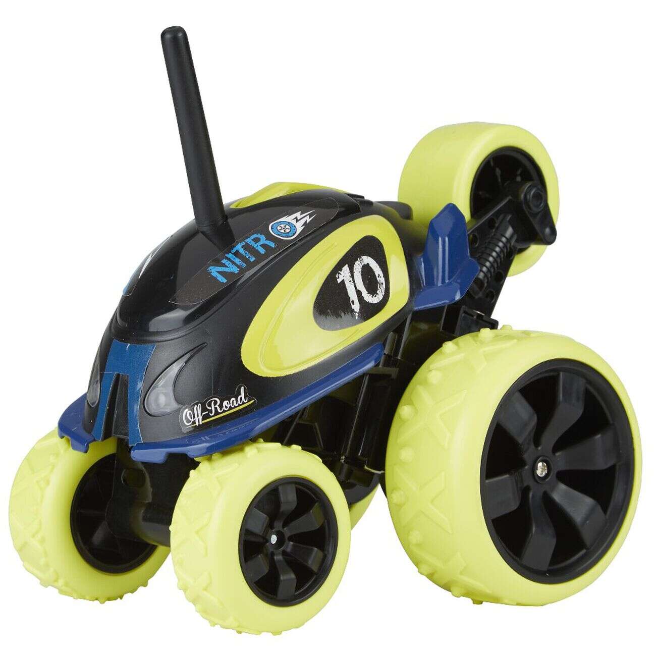 Voiture radiocommandée Drago 360° lumineuse vert bleu