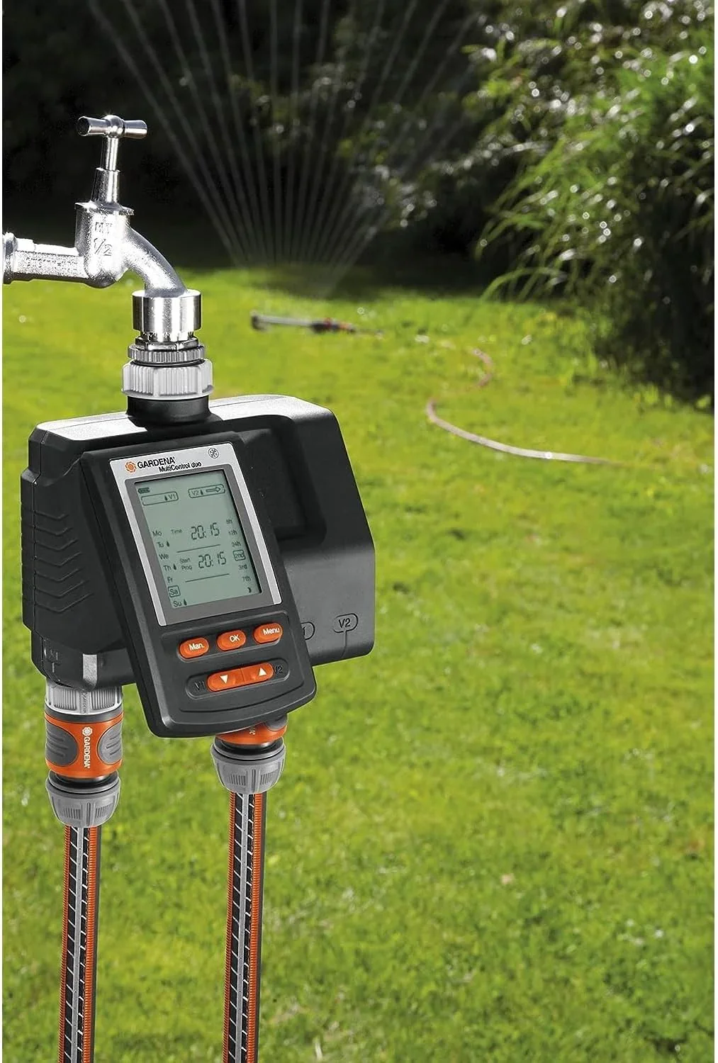 Gardena Irrigation Computer Multicontrol Duo: Automatic Irrigation Control, Weekdays programmab