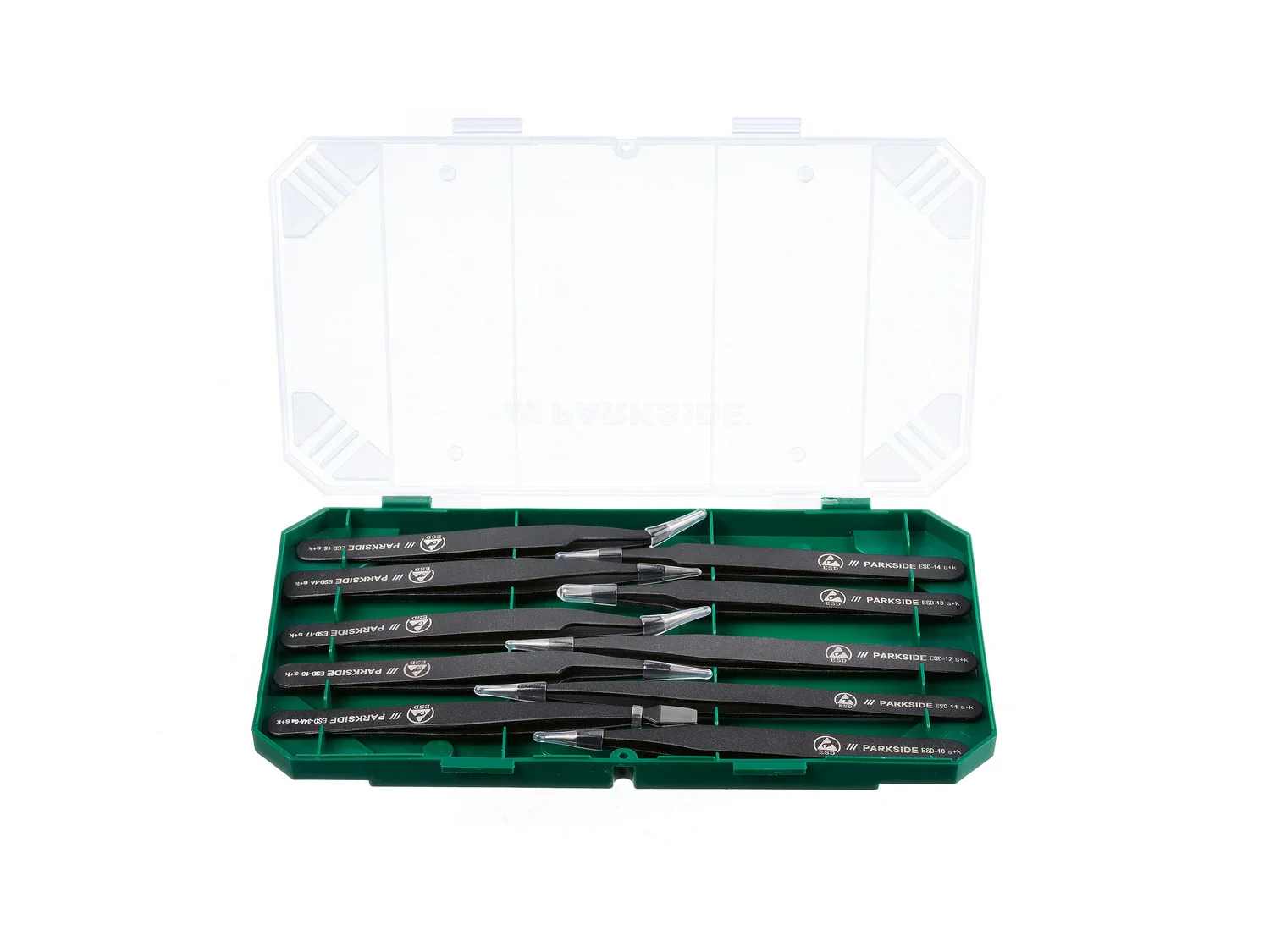 PARKSIDE Set de 10 pincettes antistatiques