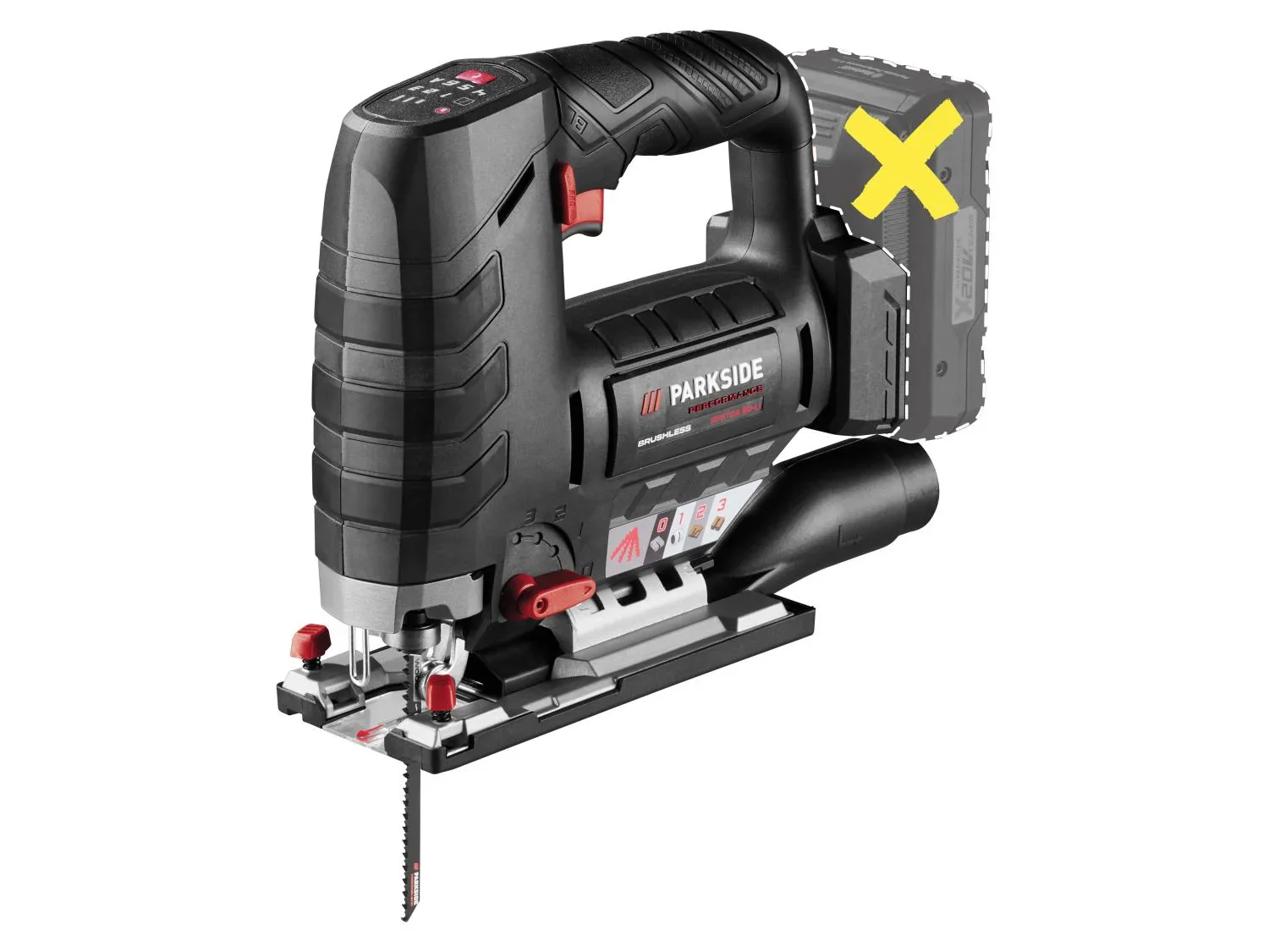 PARKSIDE PERFORMANCE Scie sauteuse sans fil PPSTDA 20-Li B2, 20 V
