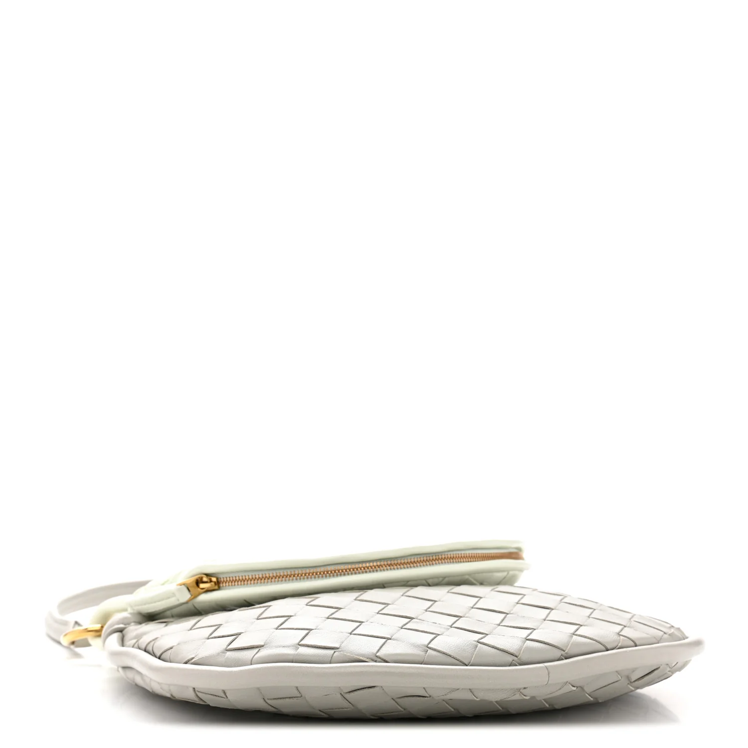 Nappa Intrecciato Small Gemelli Agate Grey Glacier