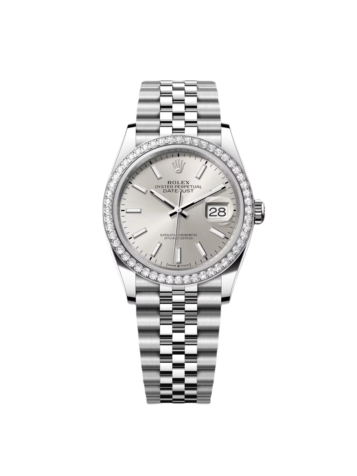 【Super Clone】RLX  Datejust 36mm 126284 Silver Dial  Watch